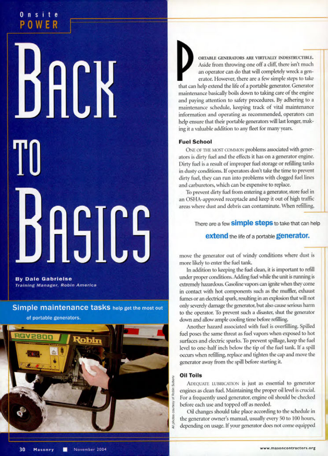 Masonry Magazine November 2004 Page. 32