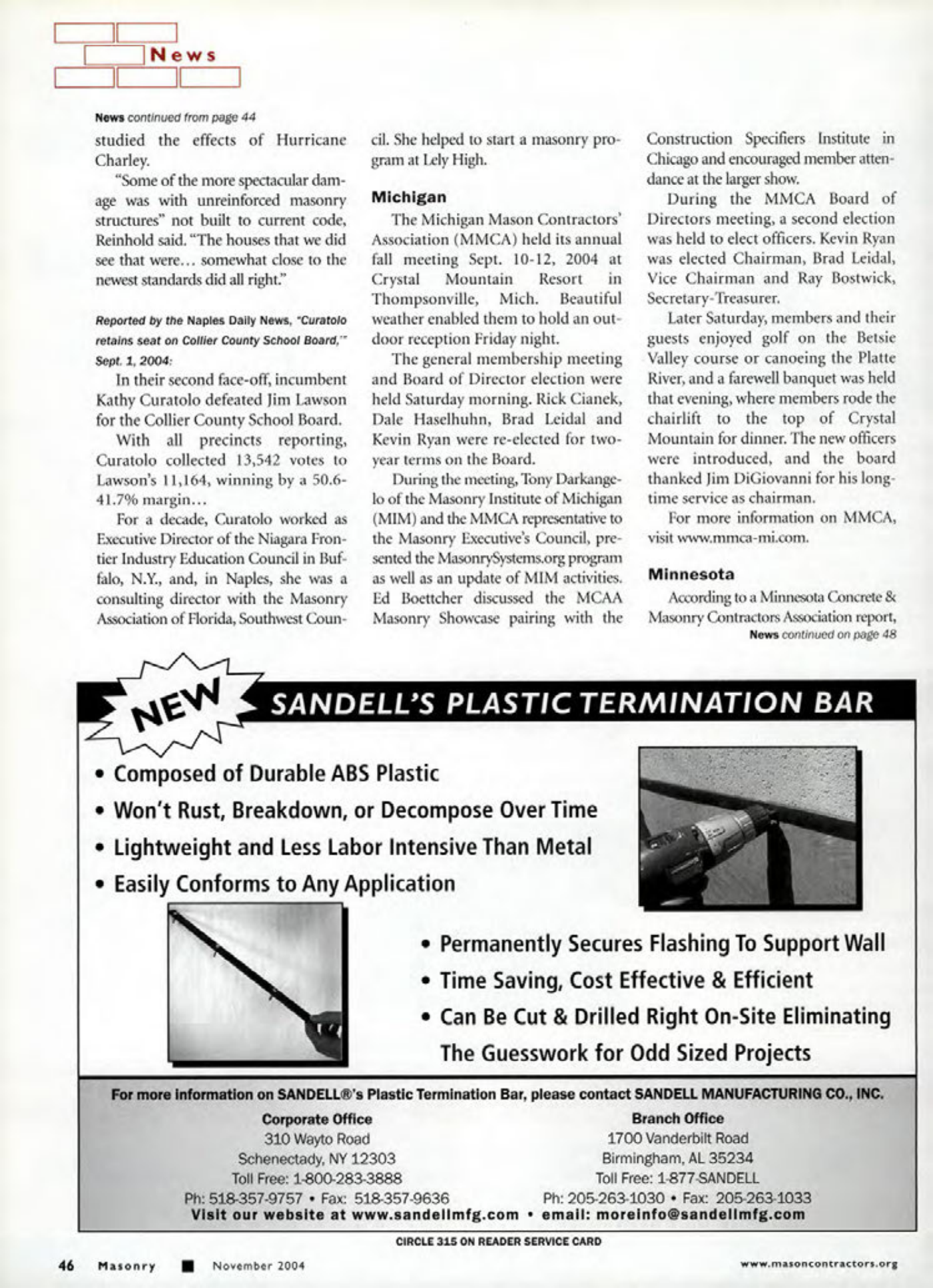 Masonry Magazine November 2004 Page. 48