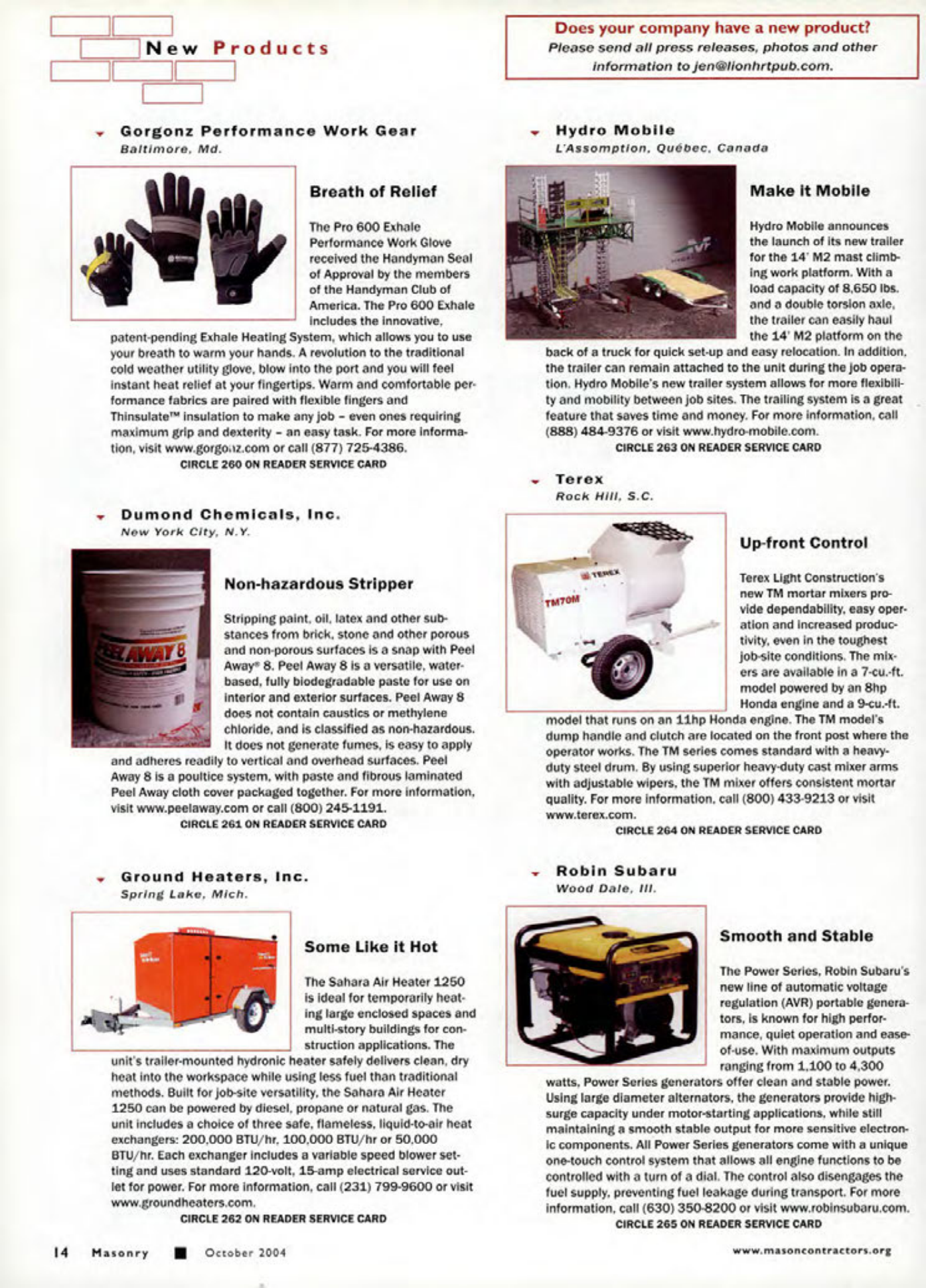 Masonry Magazine October 2004 Page. 16
