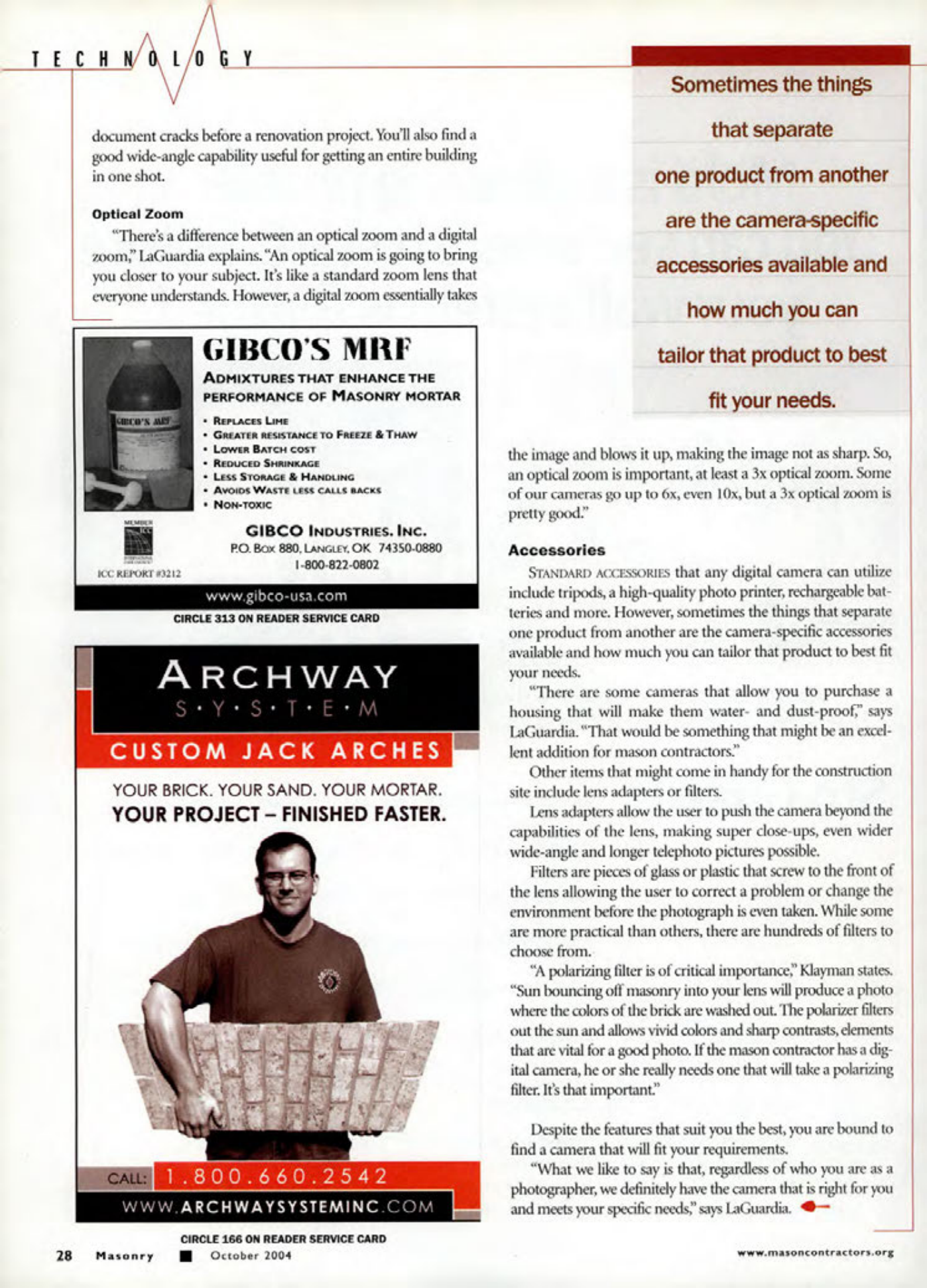 Masonry Magazine October 2004 Page. 30