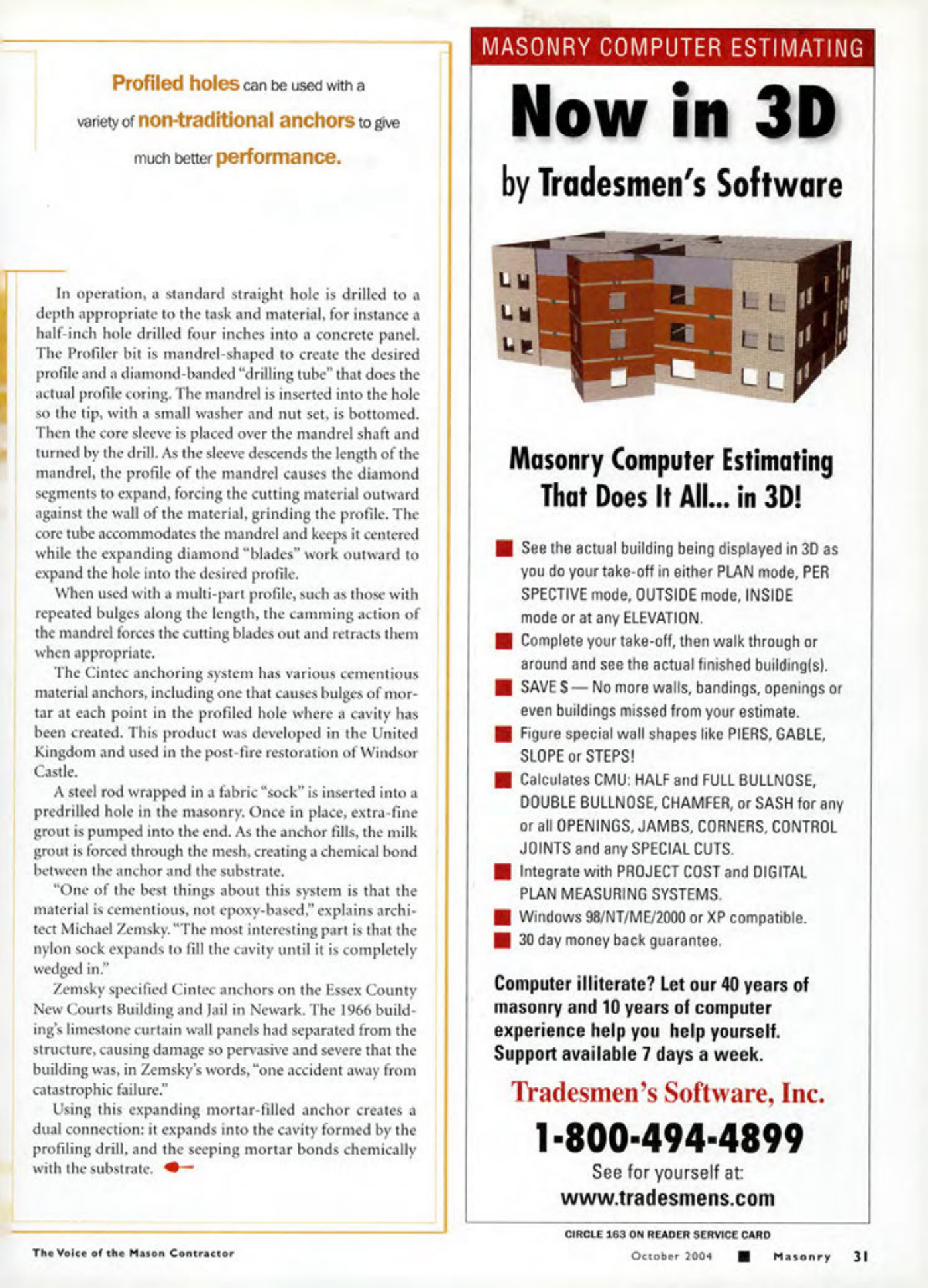 Masonry Magazine October 2004 Page. 33
