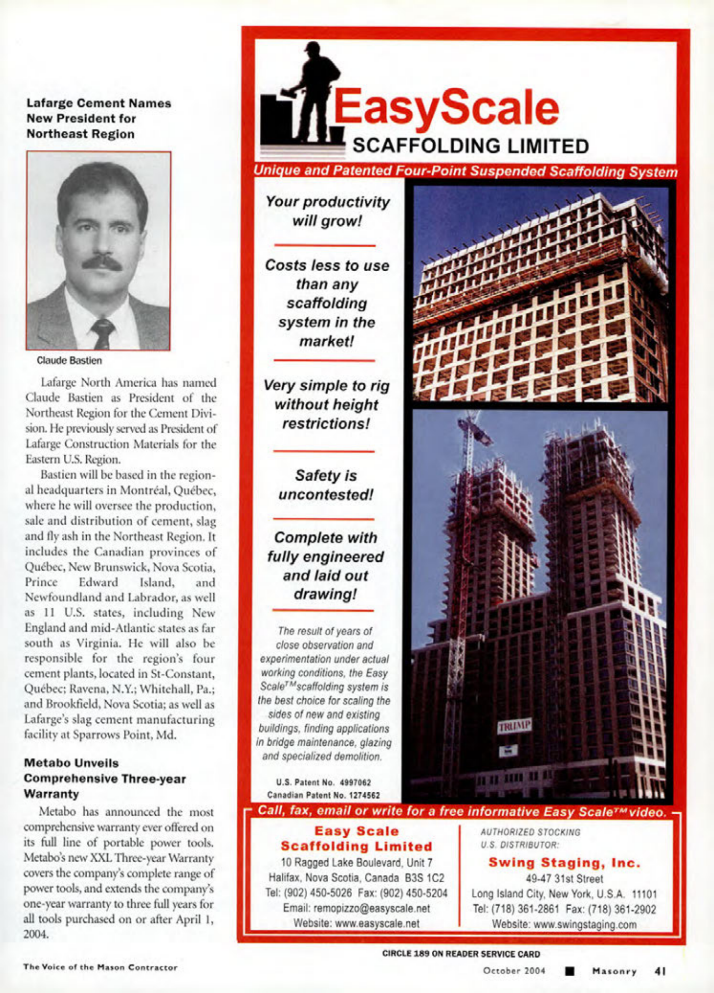 Masonry Magazine October 2004 Page. 43