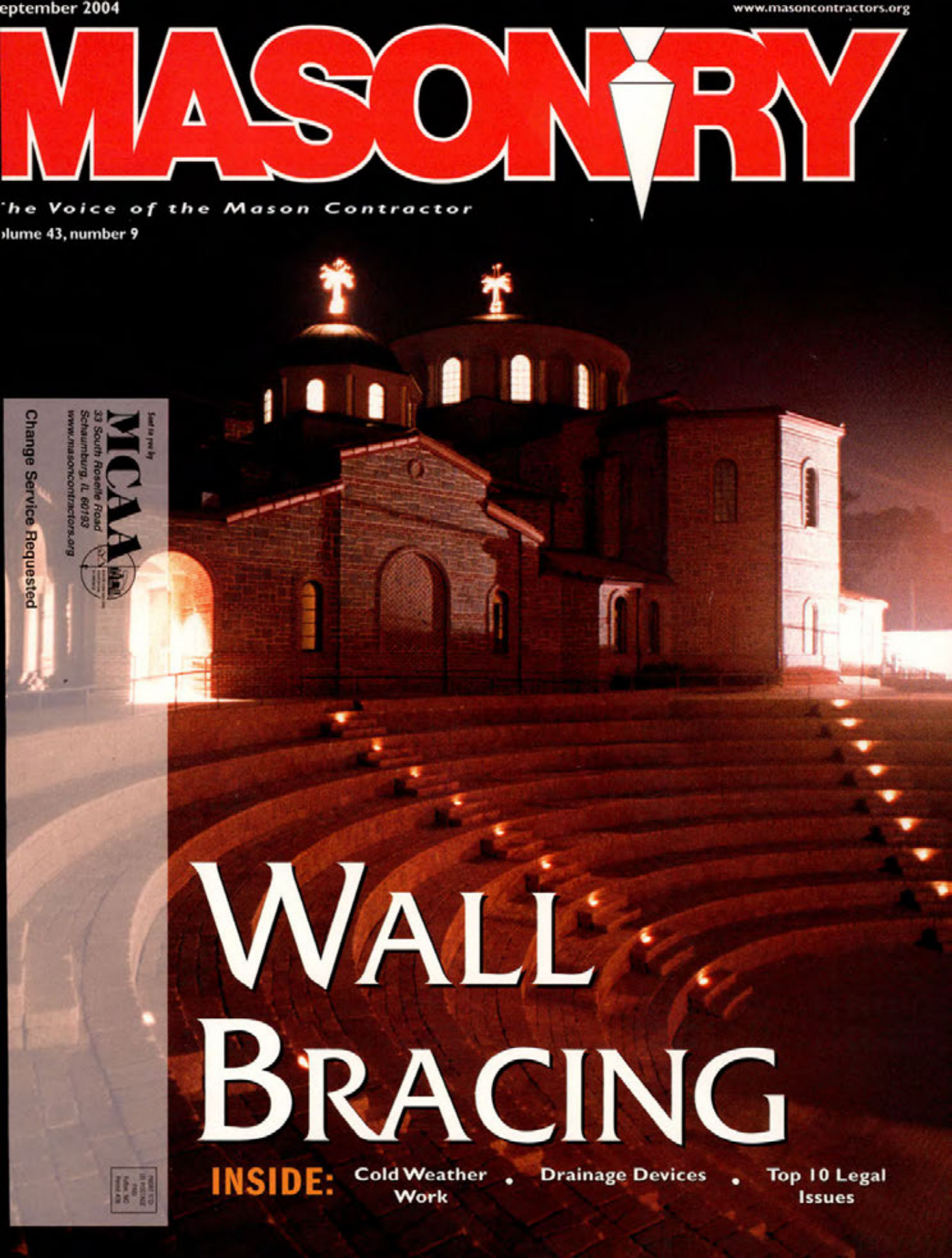 Masonry Magazine September 2004 Page. 1