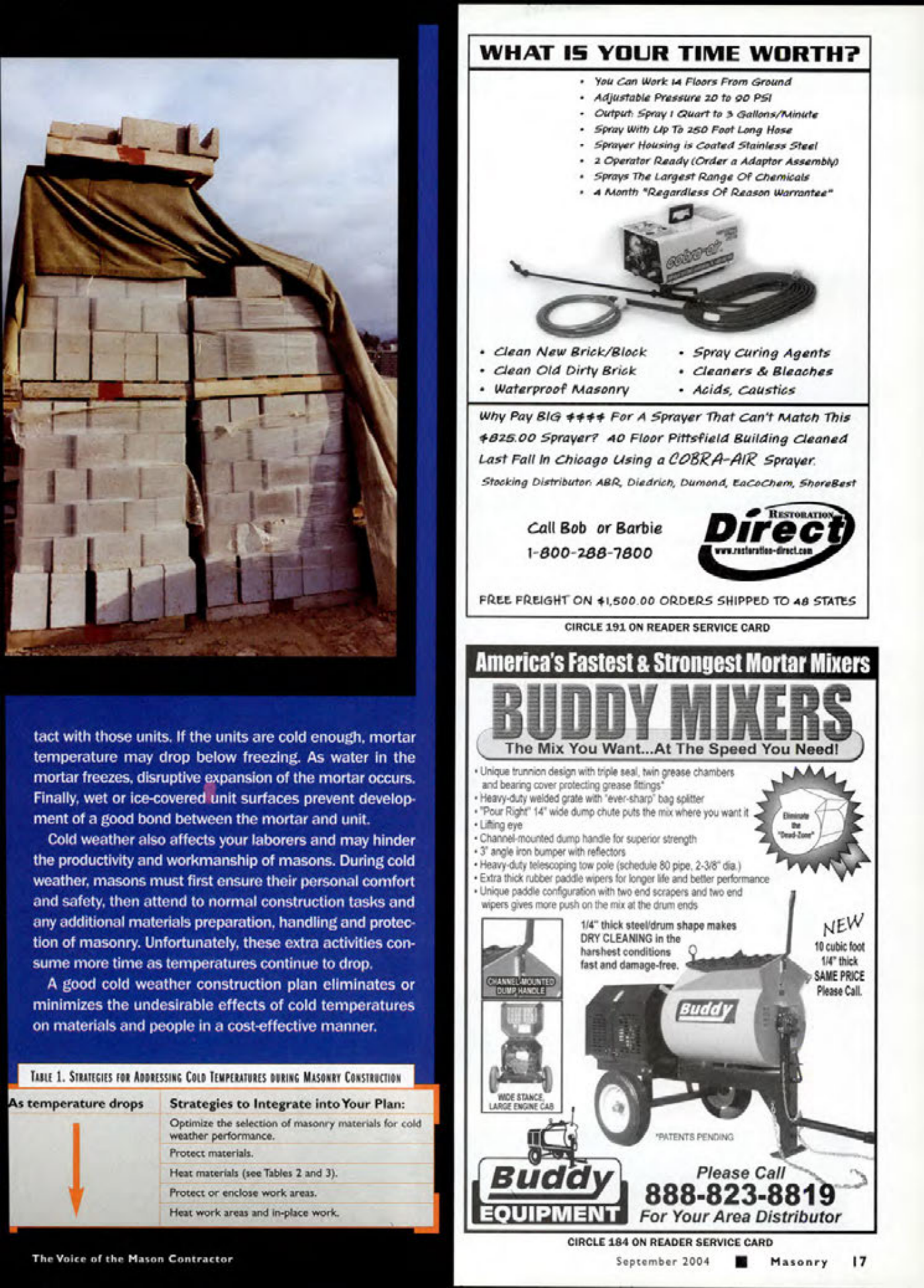 Masonry Magazine September 2004 Page. 19