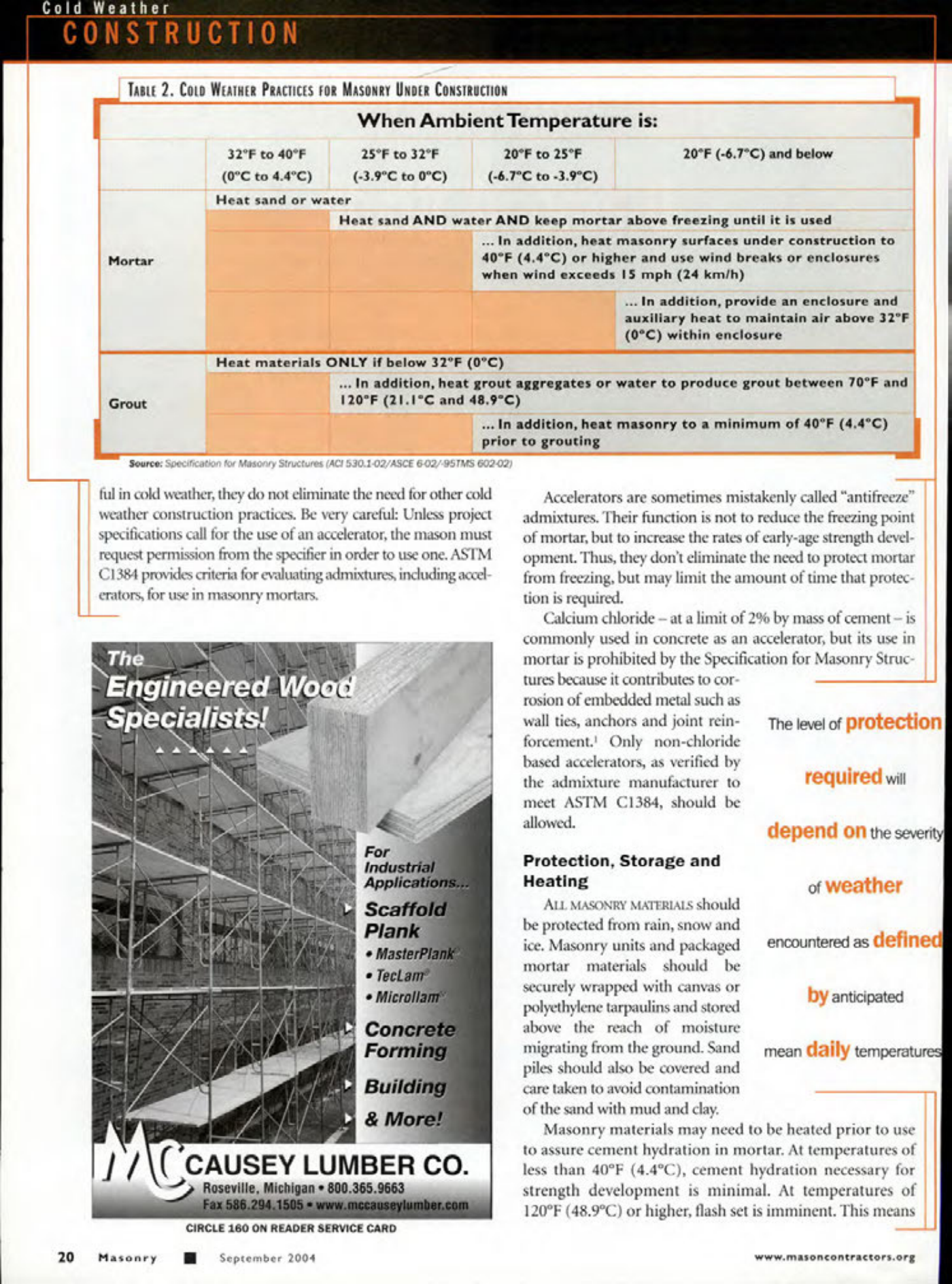 Masonry Magazine September 2004 Page. 22