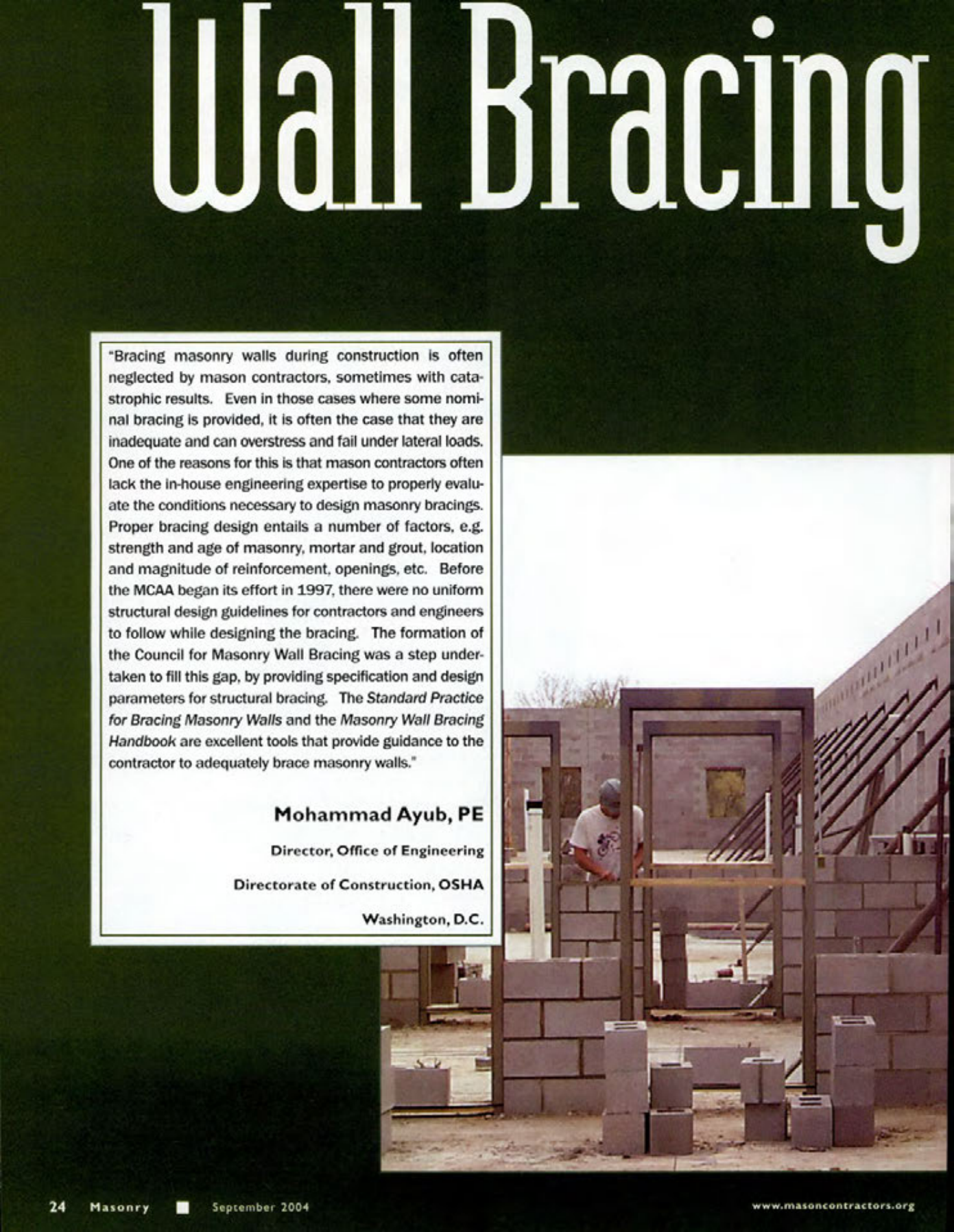 Masonry Magazine September 2004 Page. 26
