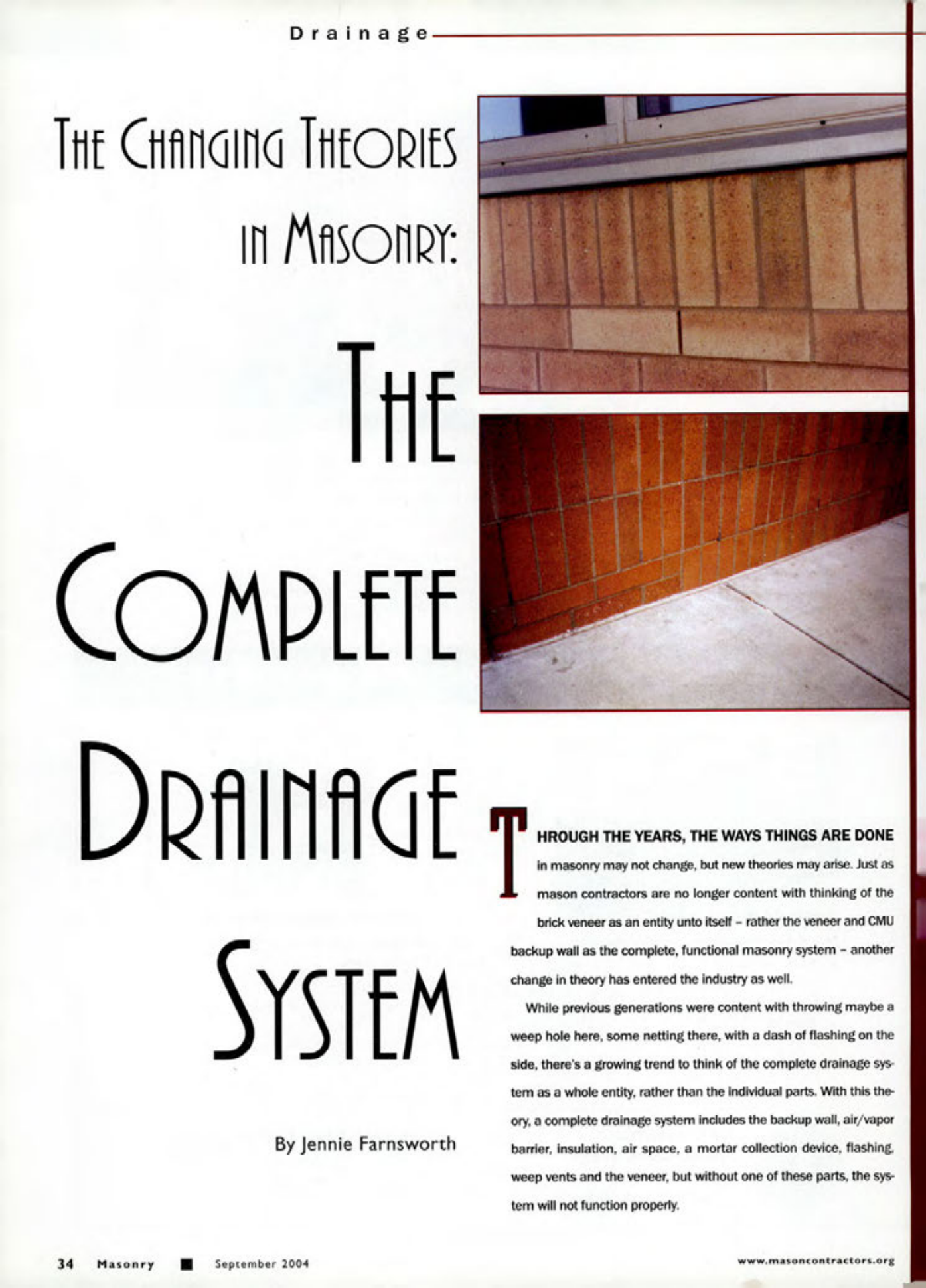 Masonry Magazine September 2004 Page. 36