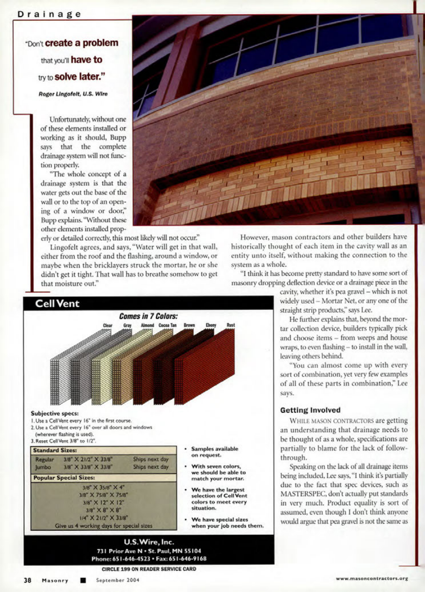 Masonry Magazine September 2004 Page. 40