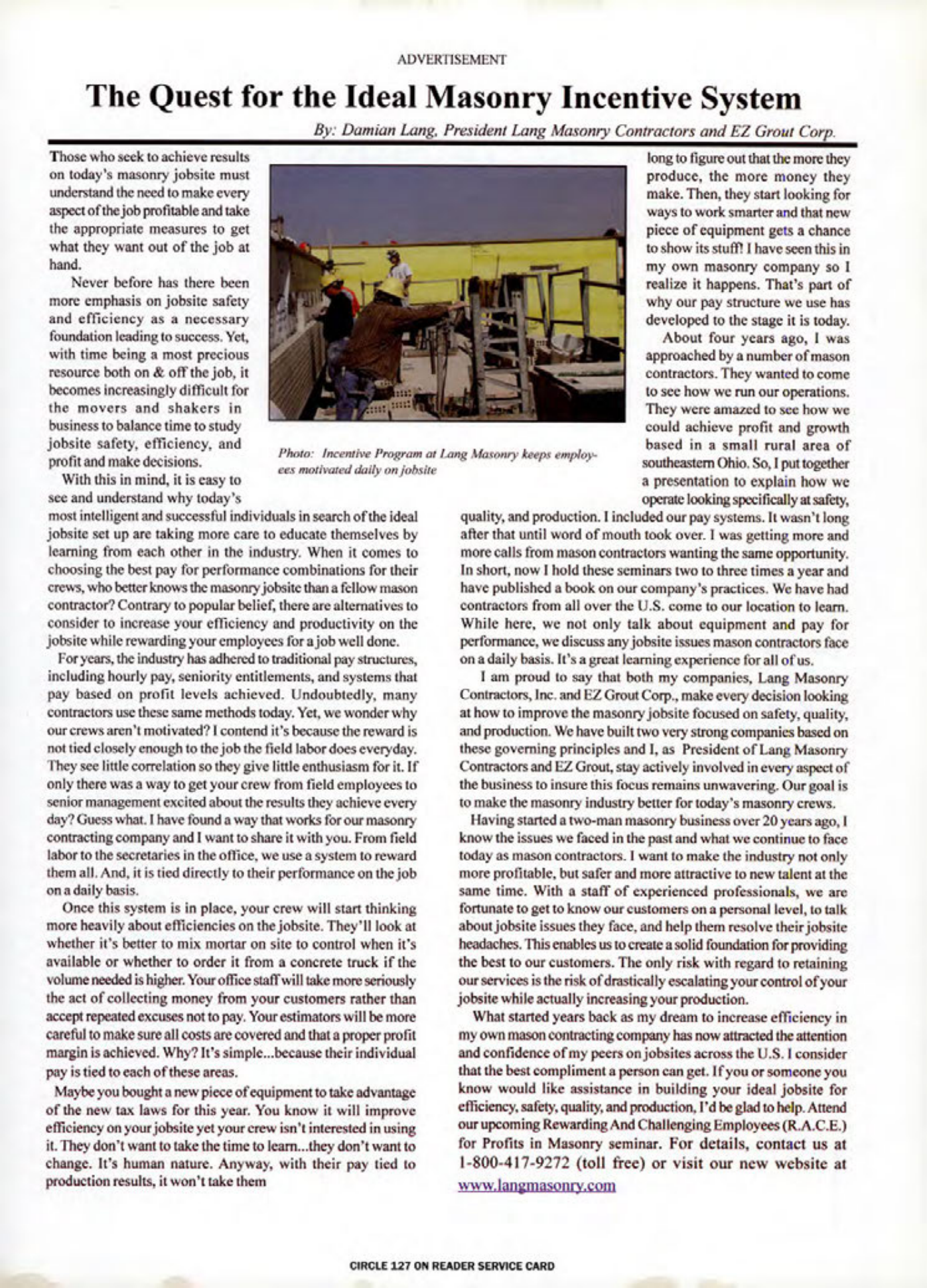 Masonry Magazine September 2004 Page. 45