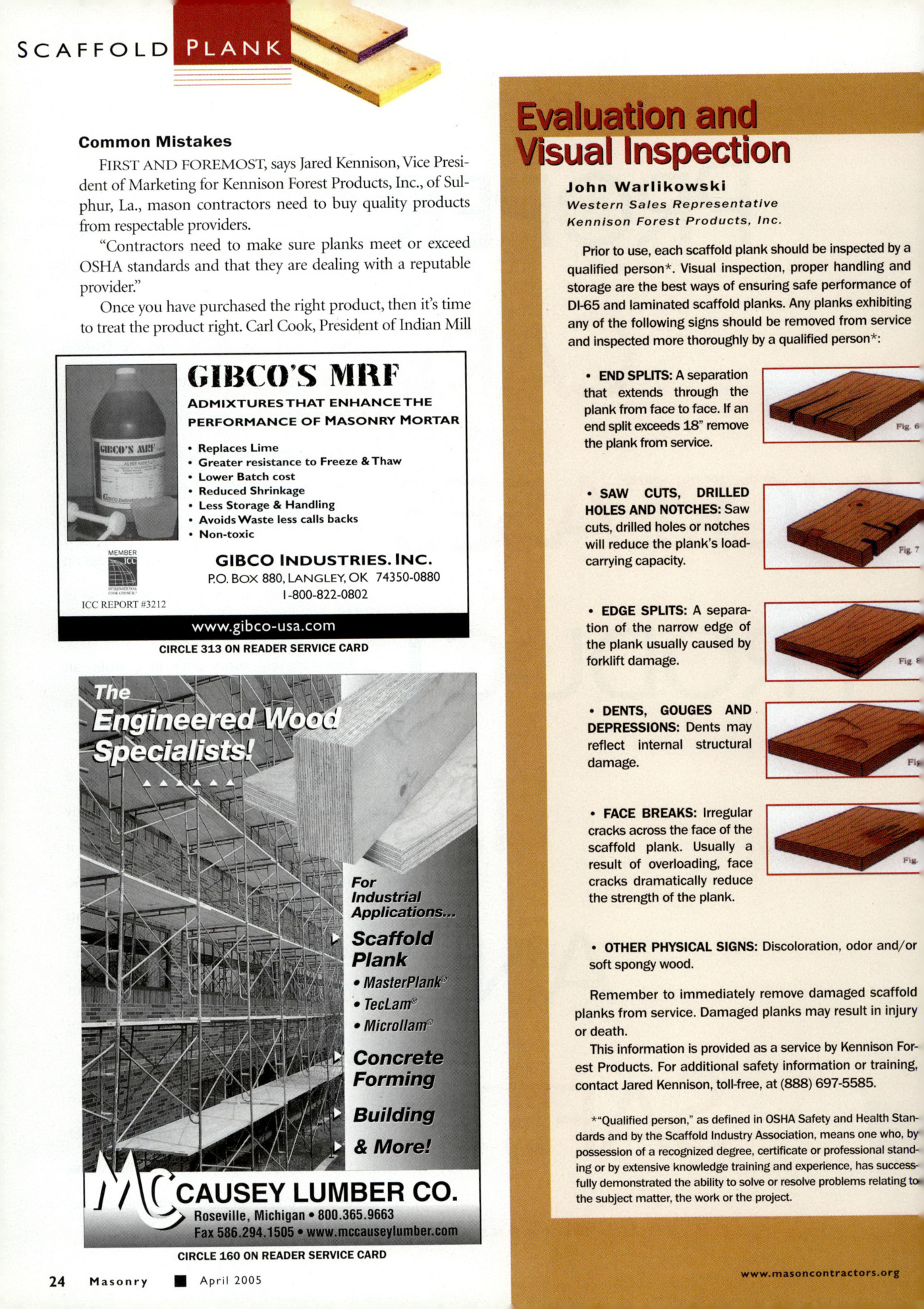 Masonry Magazine April 2005 Page. 26