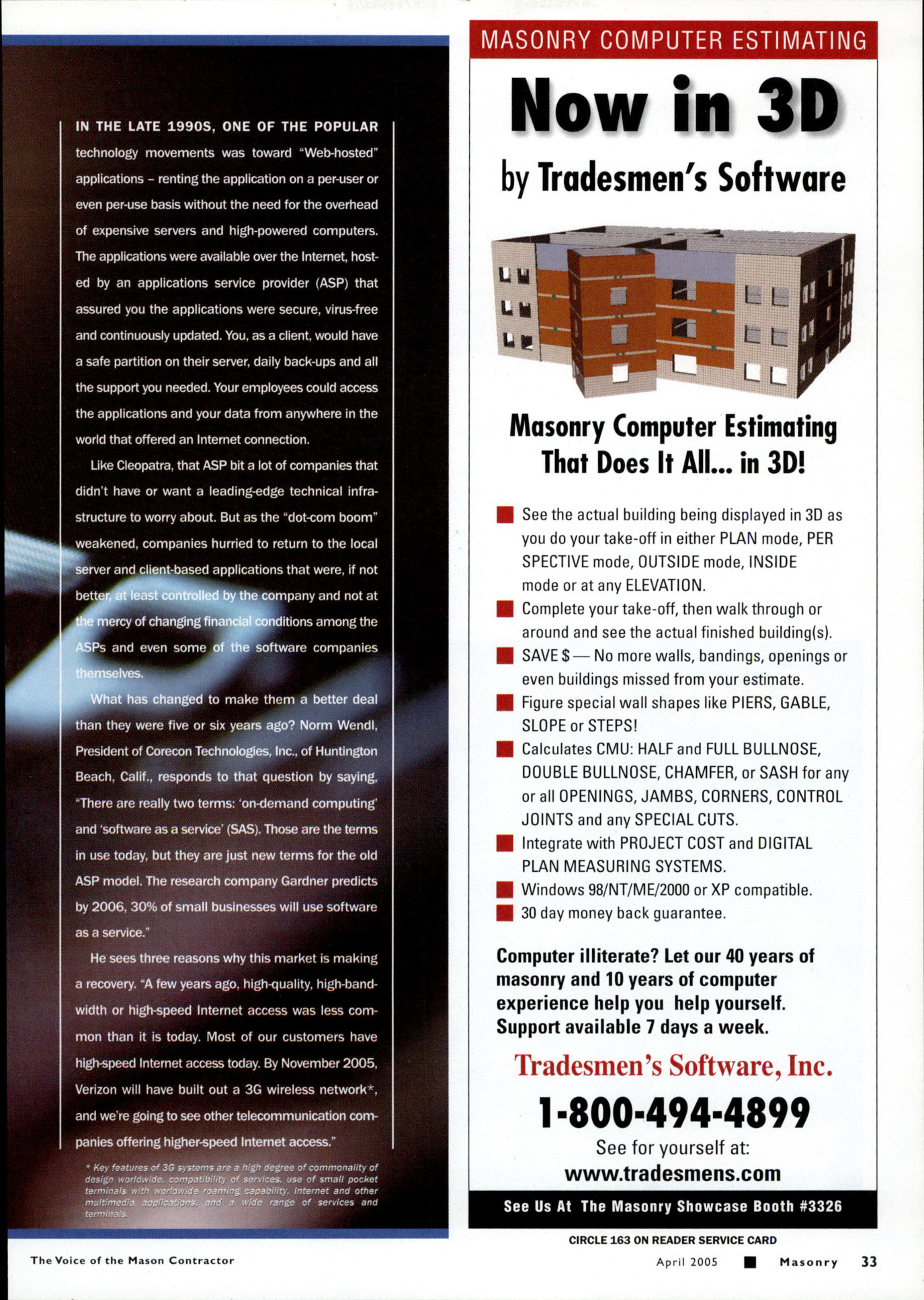 Masonry Magazine April 2005 Page. 35