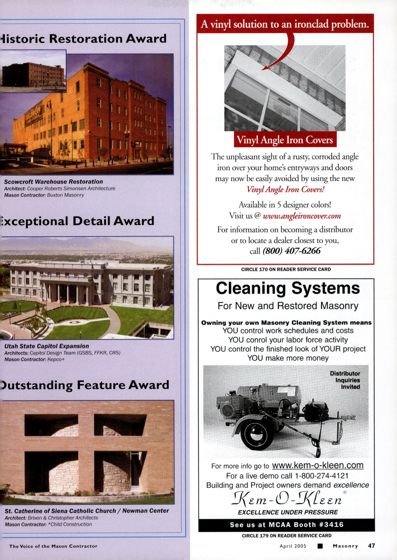Masonry Magazine April 2005 Page. 49
