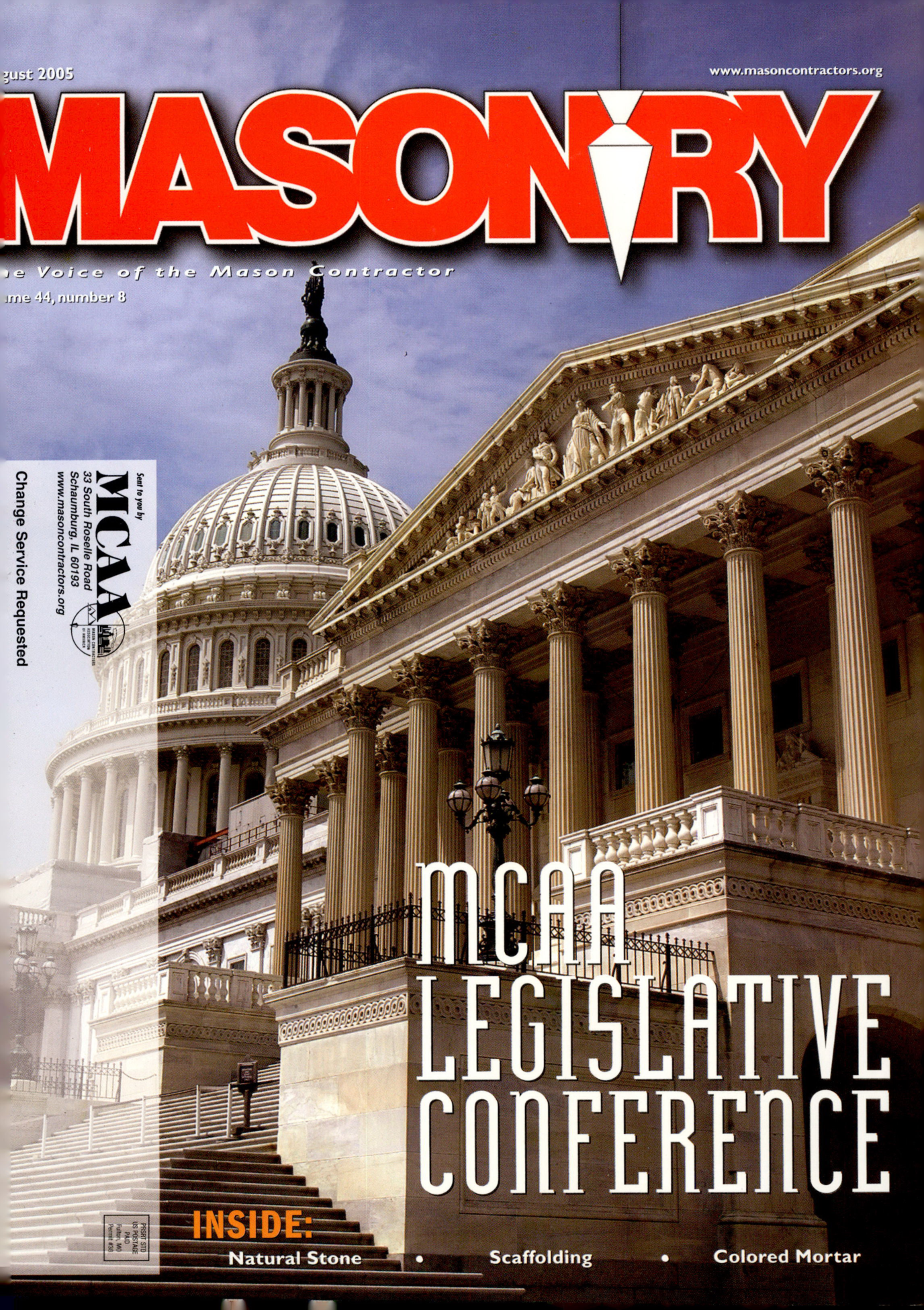 Masonry Magazine August 2005 Page. 1