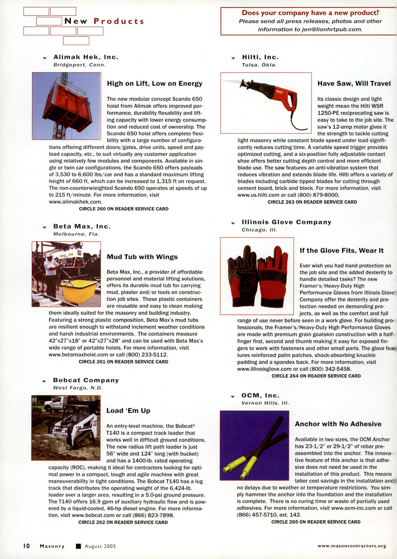 Masonry Magazine August 2005 Page. 12