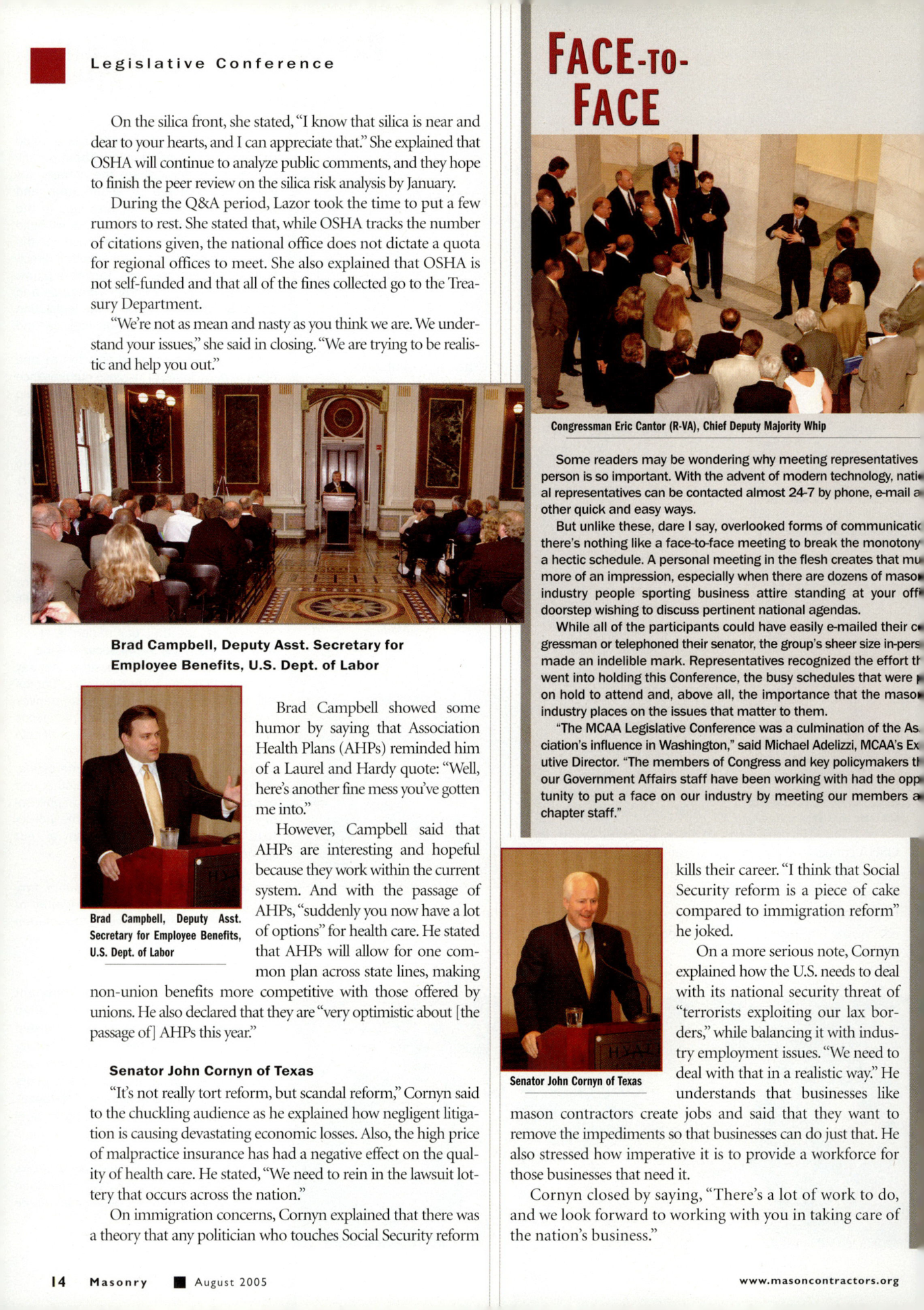Masonry Magazine August 2005 Page. 16