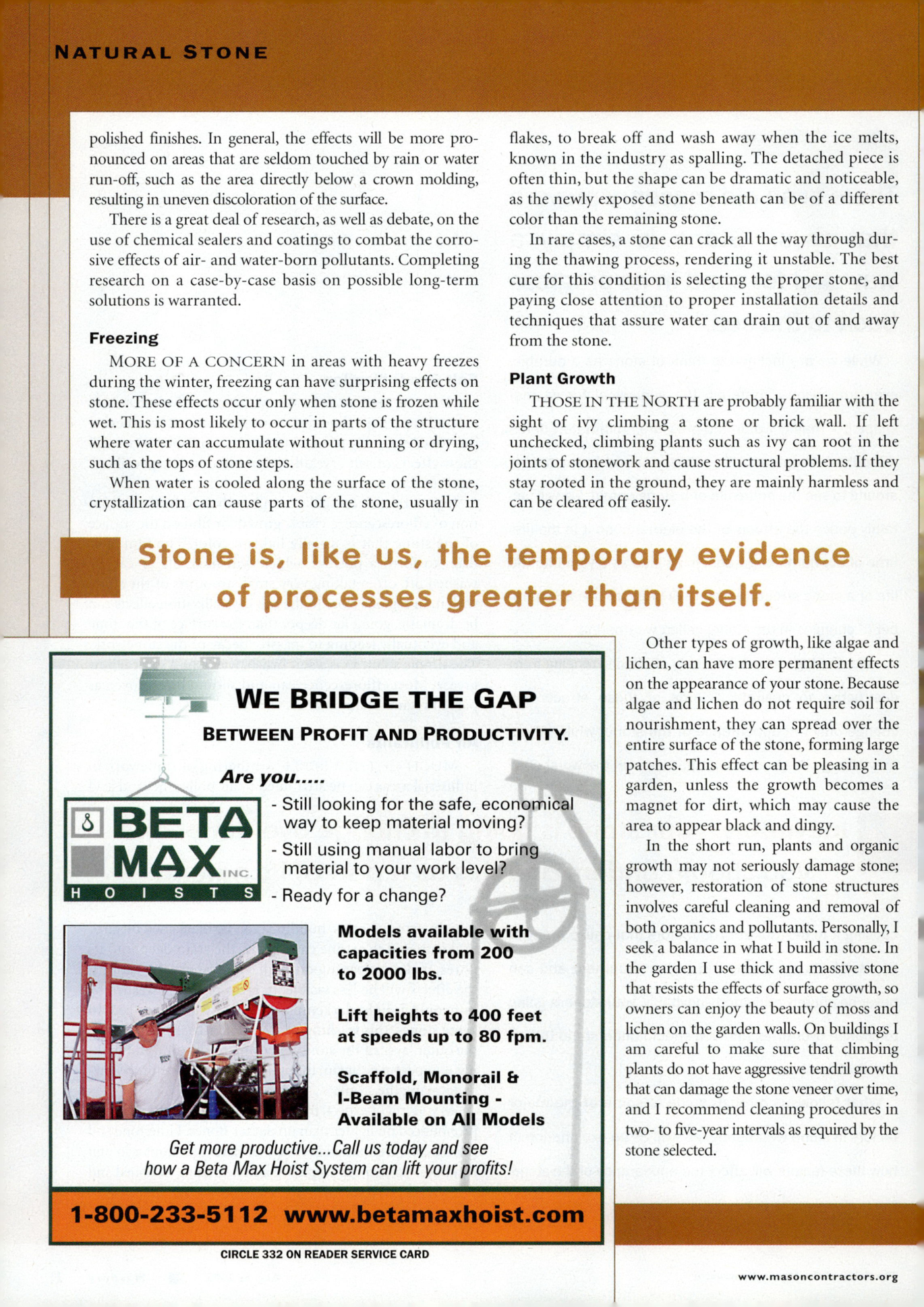 Masonry Magazine August 2005 Page. 24
