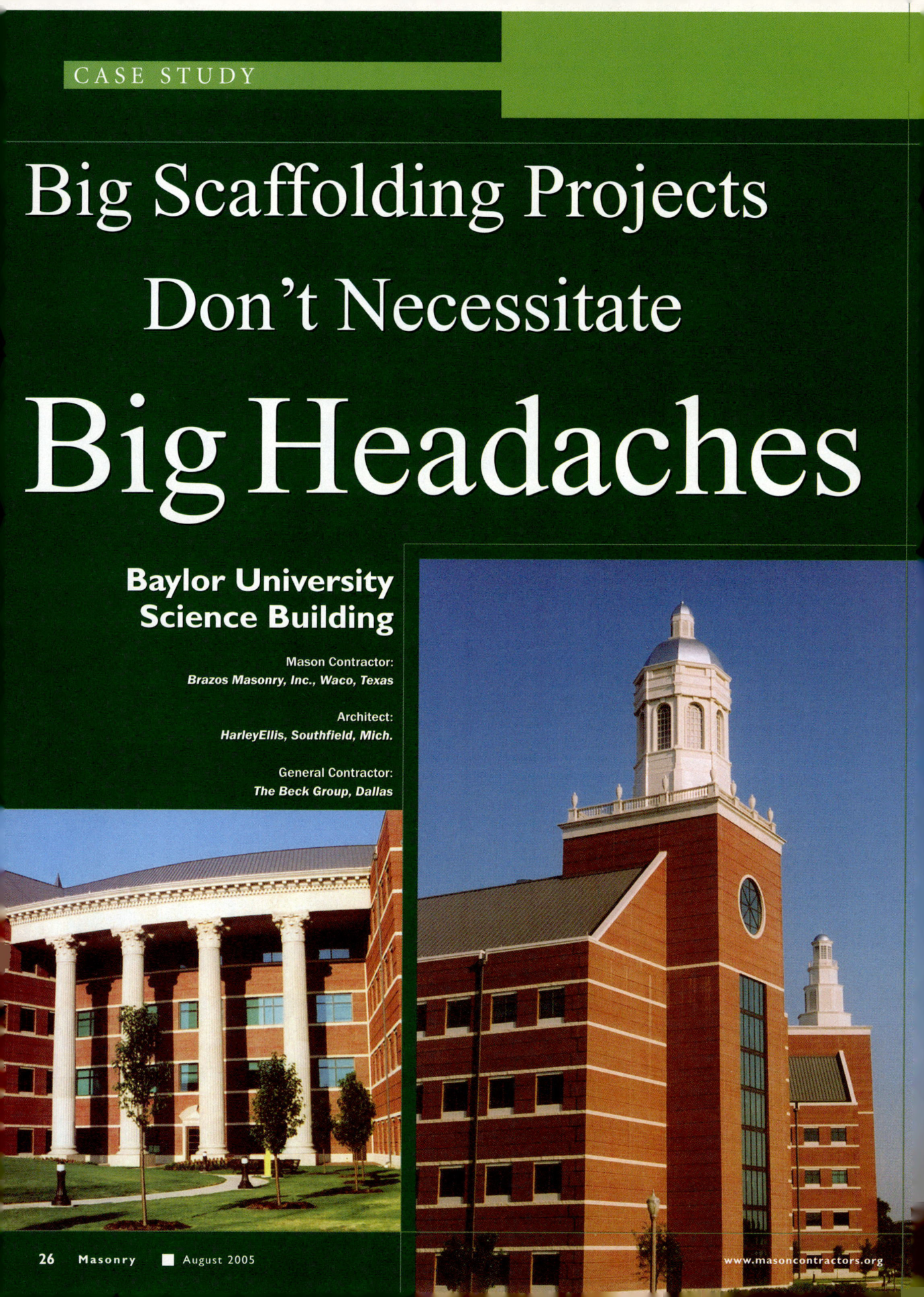 Masonry Magazine August 2005 Page. 28
