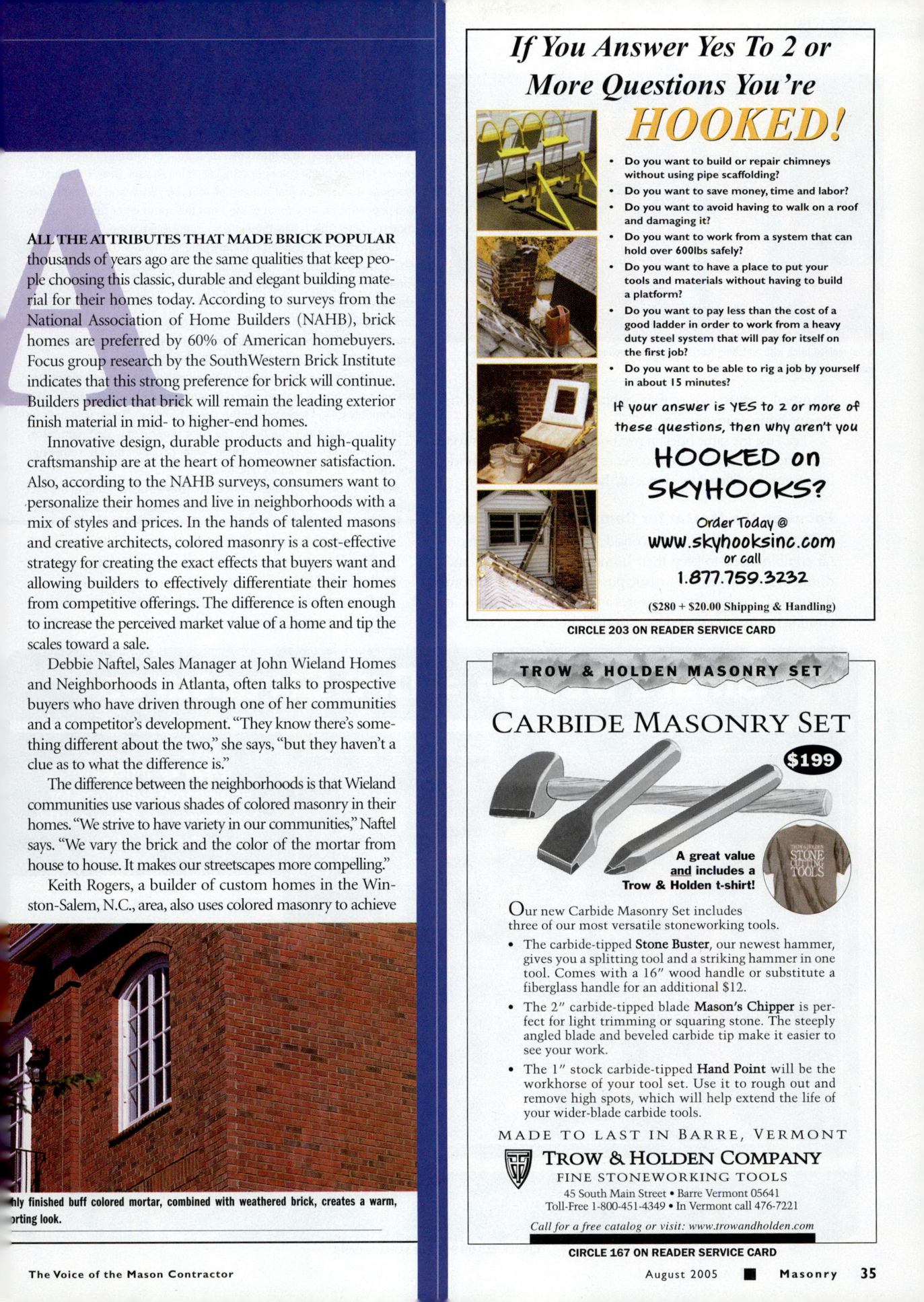 Masonry Magazine August 2005 Page. 37