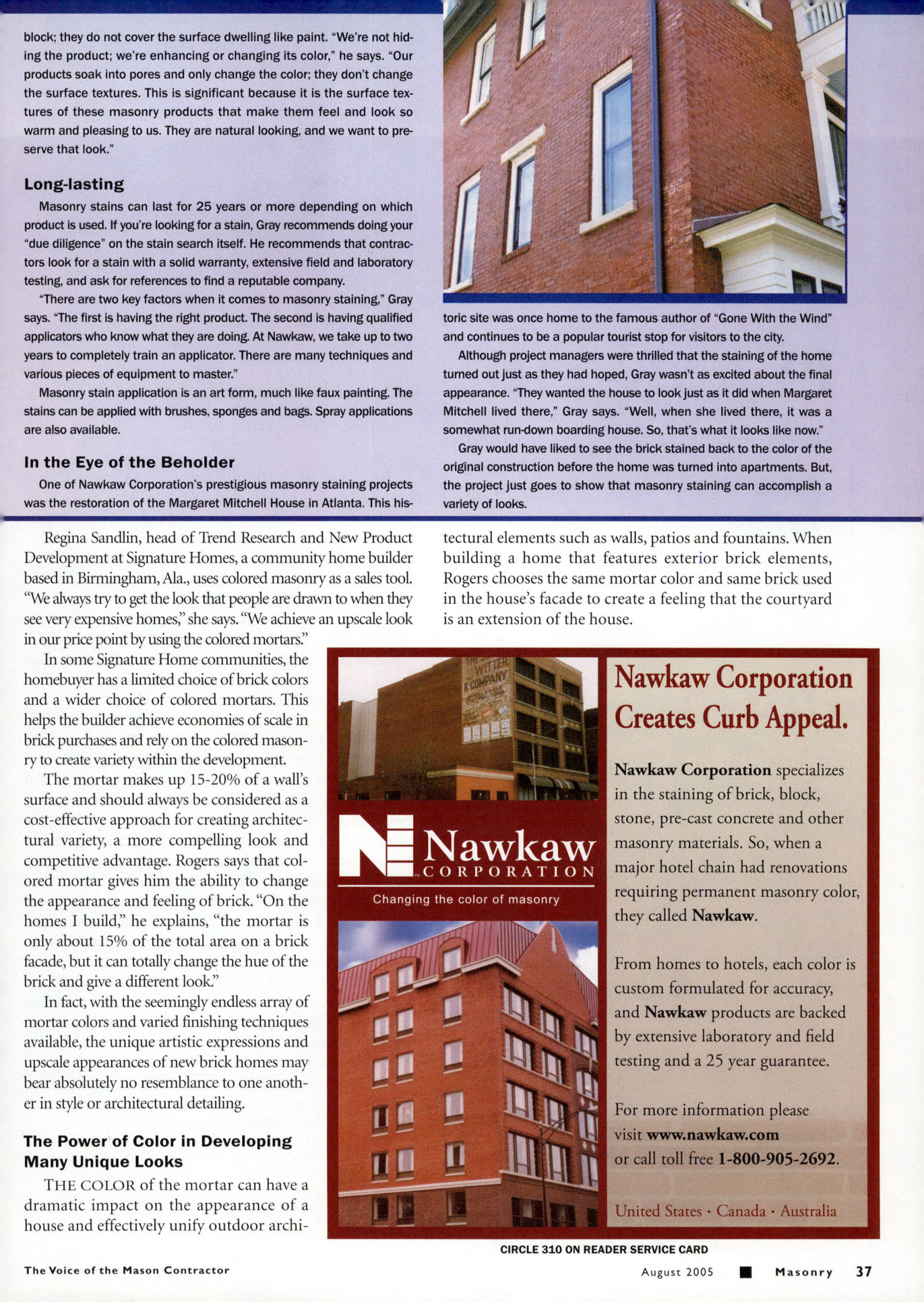 Masonry Magazine August 2005 Page. 39