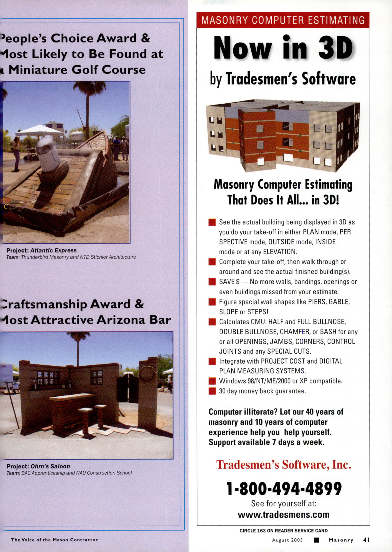 Masonry Magazine August 2005 Page. 43