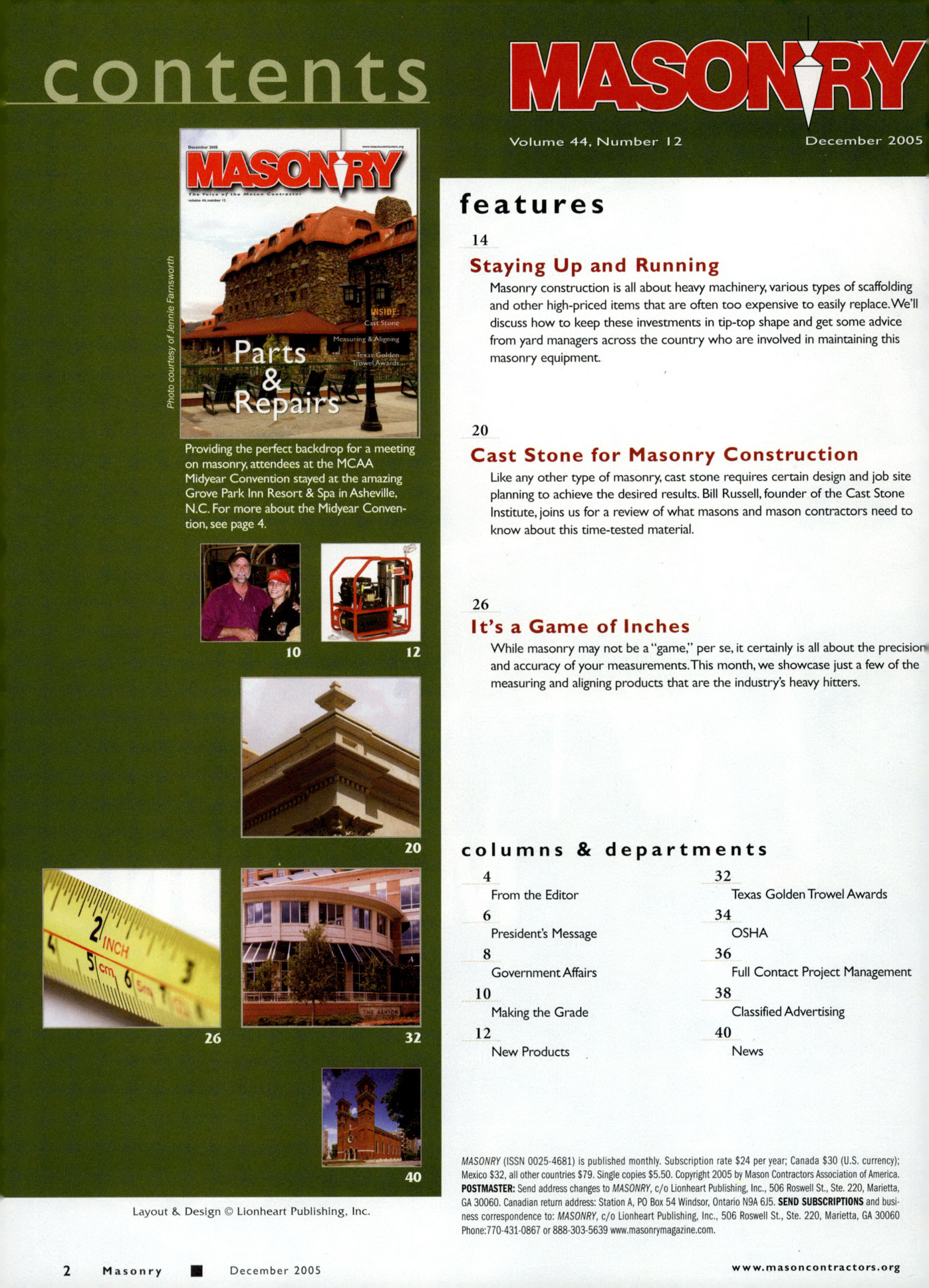 Masonry Magazine December 2005 Page. 4