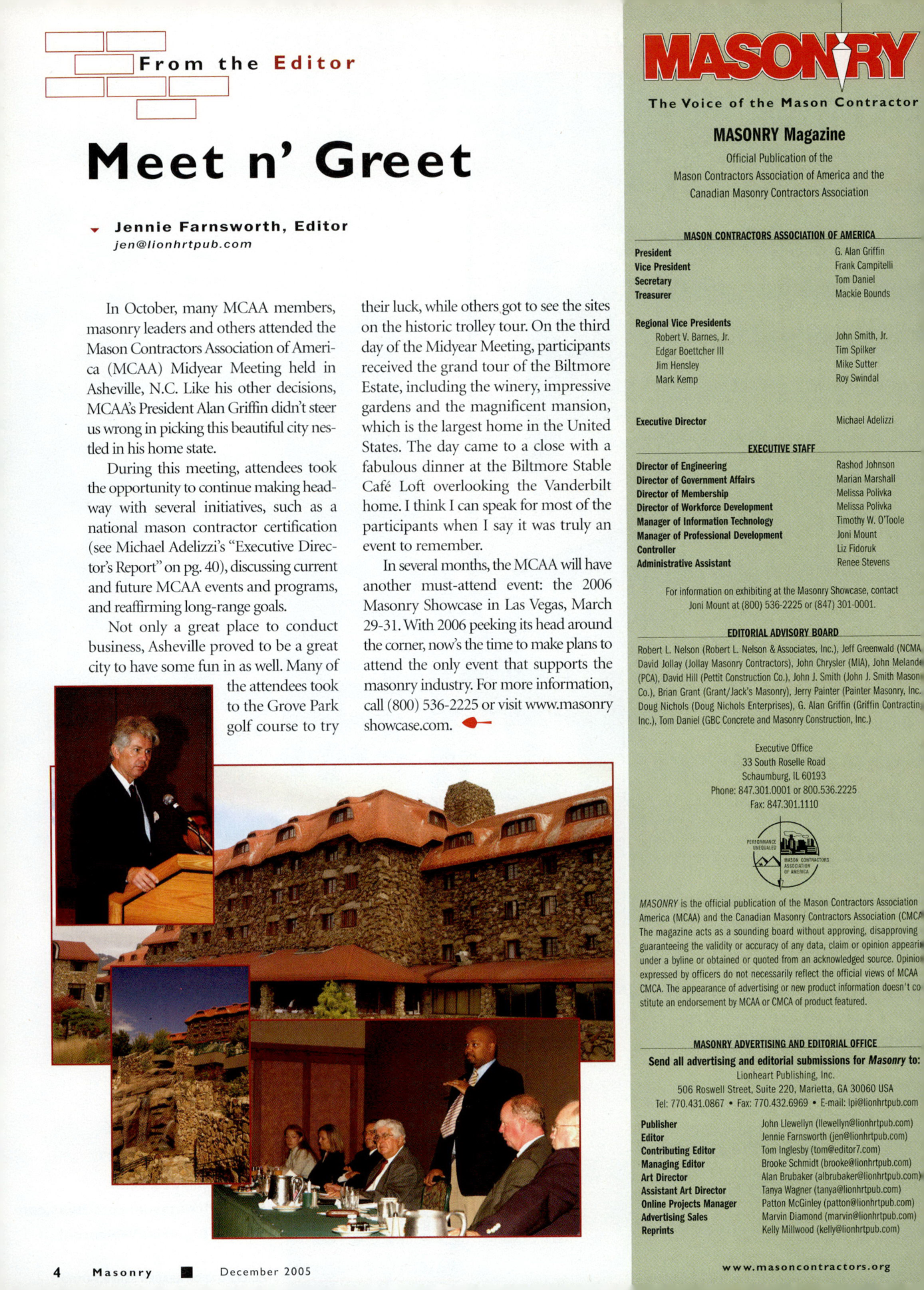 Masonry Magazine December 2005 Page. 6