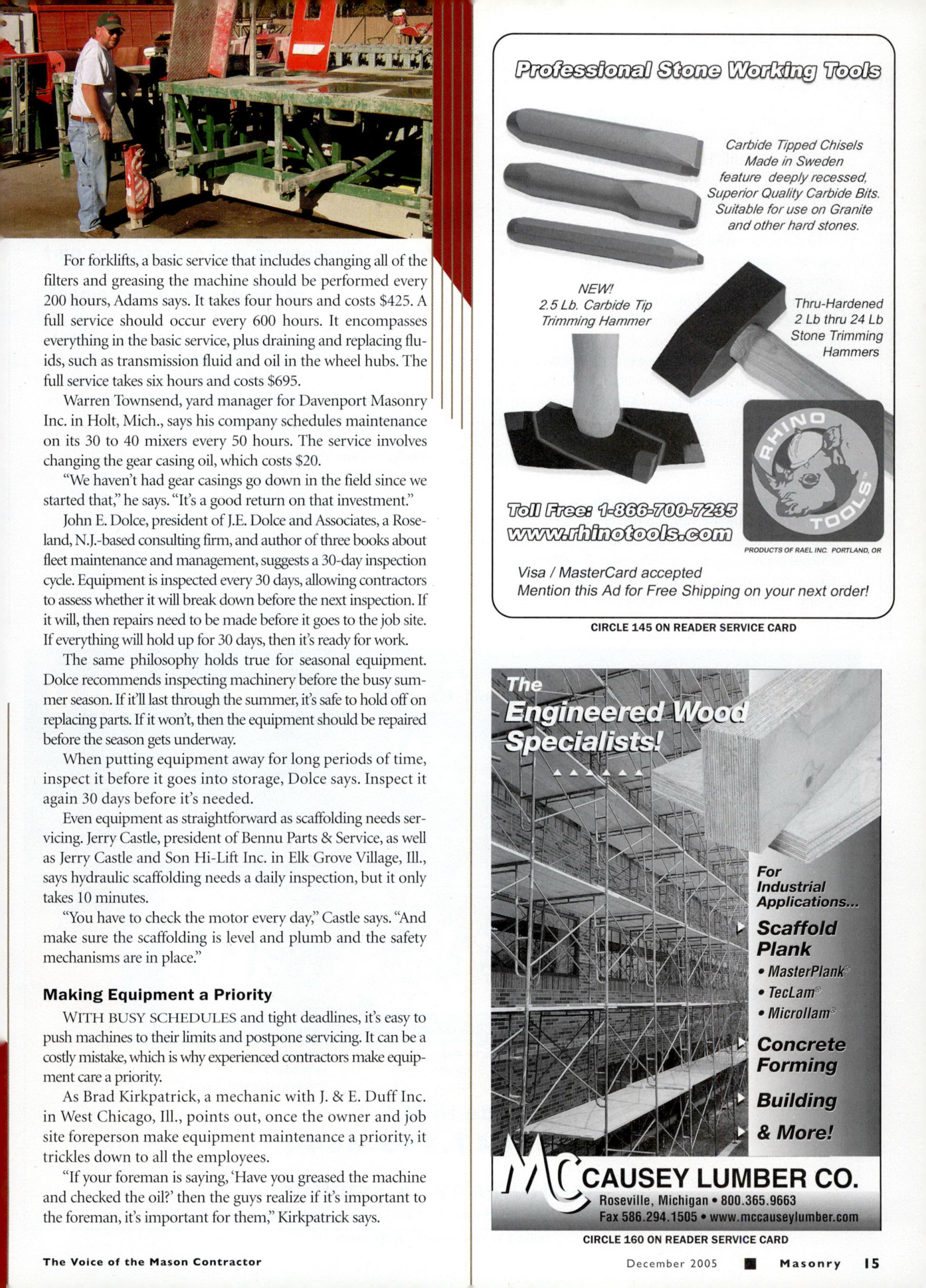 Masonry Magazine December 2005 Page. 17