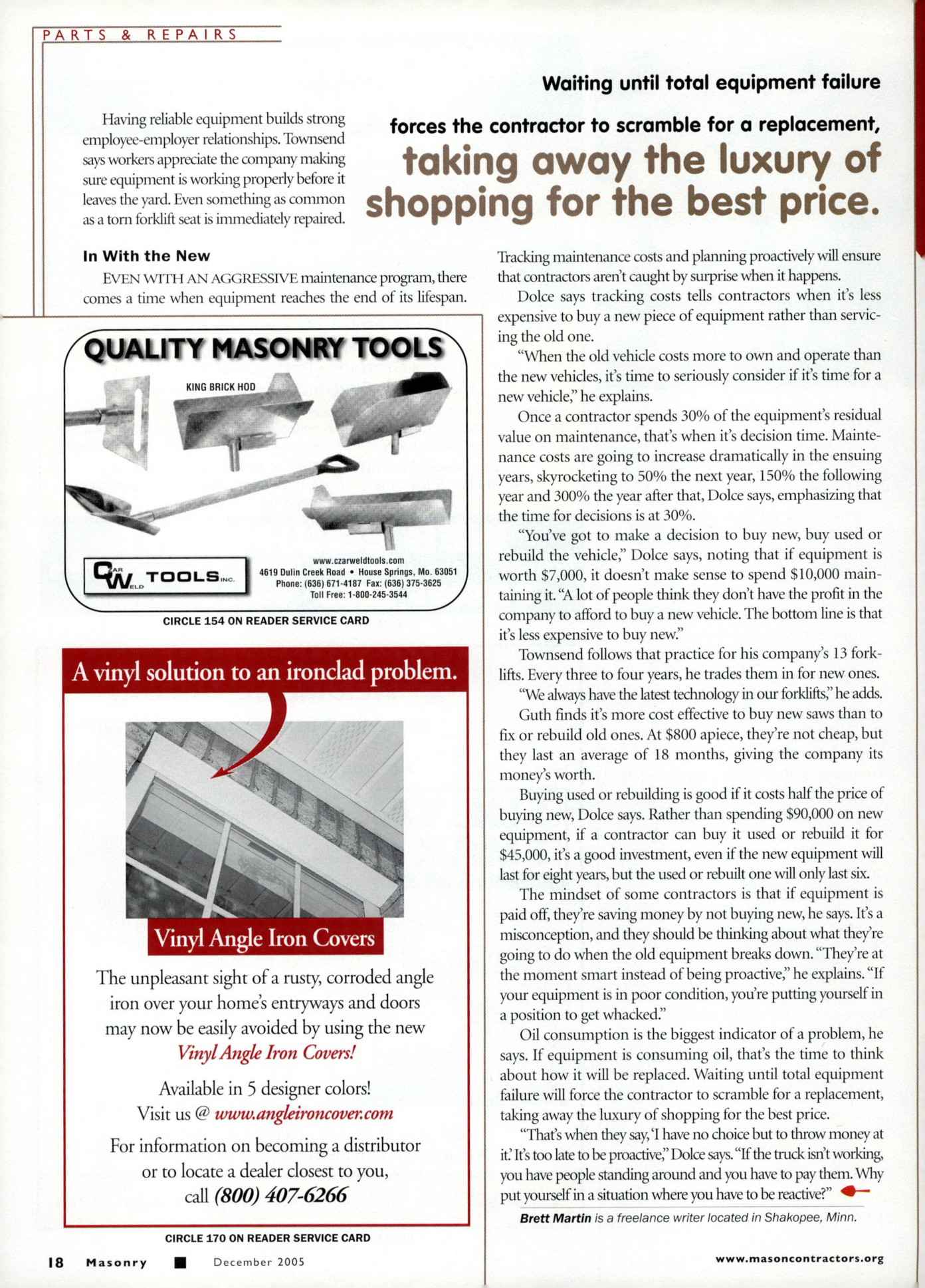 Masonry Magazine December 2005 Page. 20