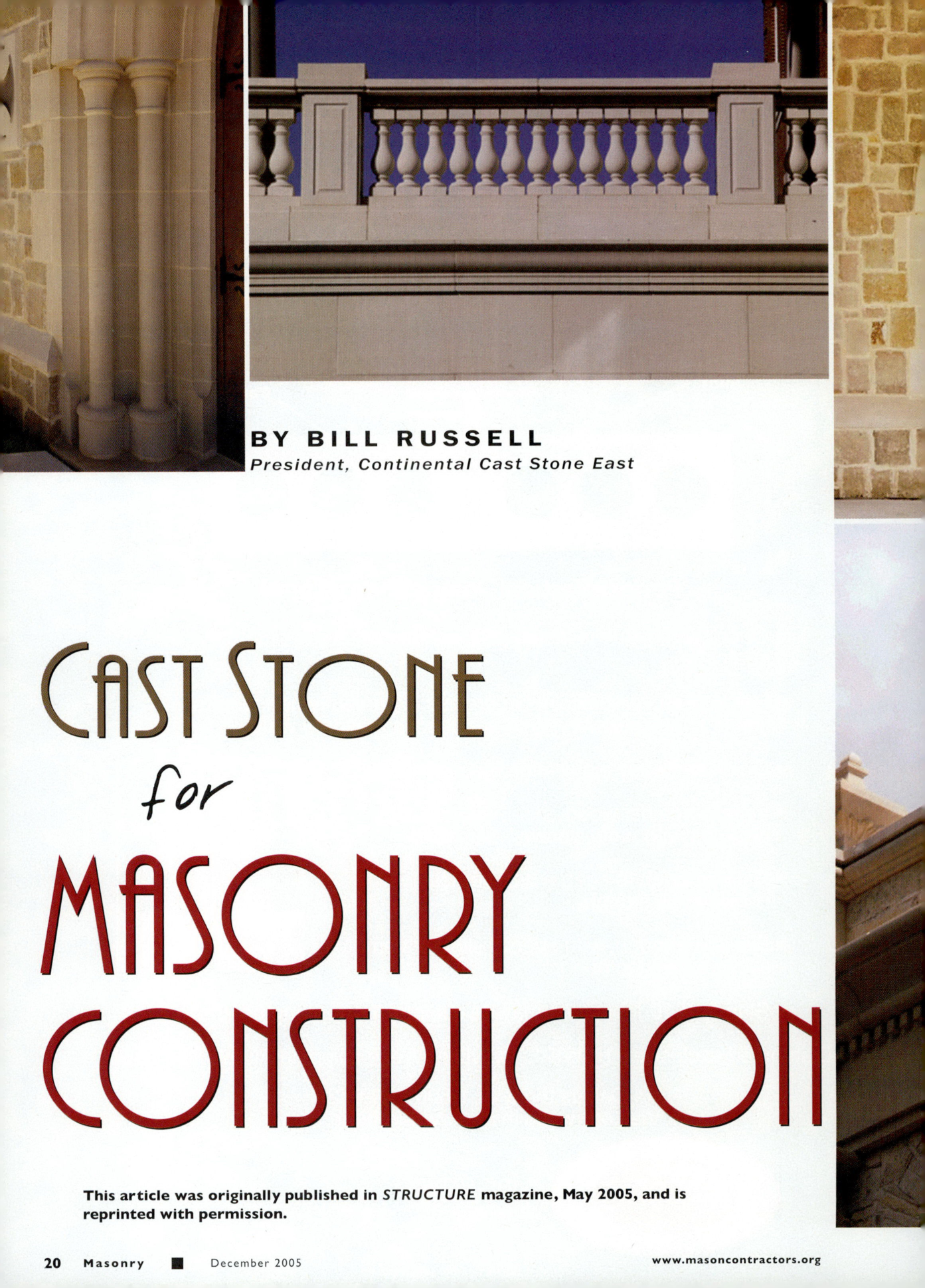 Masonry Magazine December 2005 Page. 22