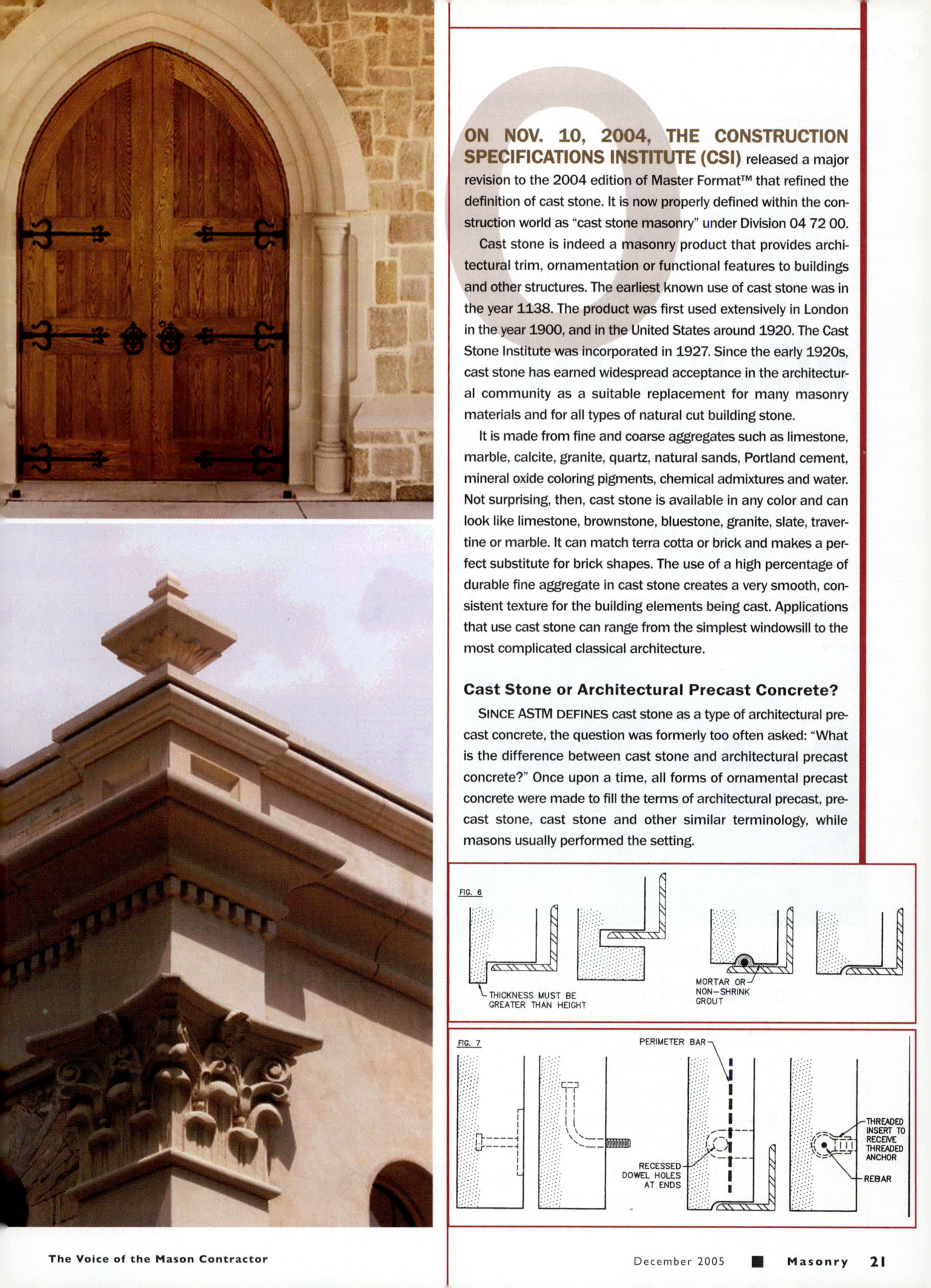 Masonry Magazine December 2005 Page. 23