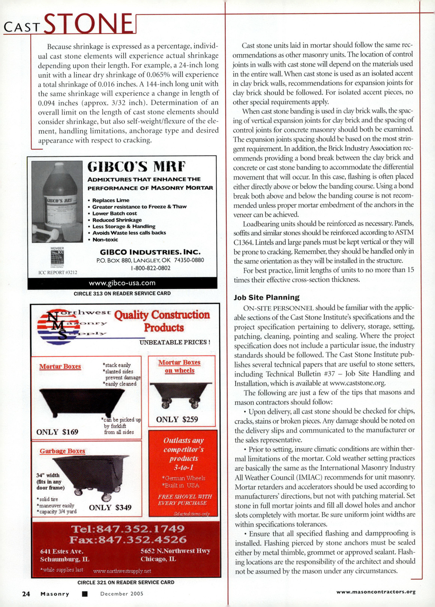 Masonry Magazine December 2005 Page. 26