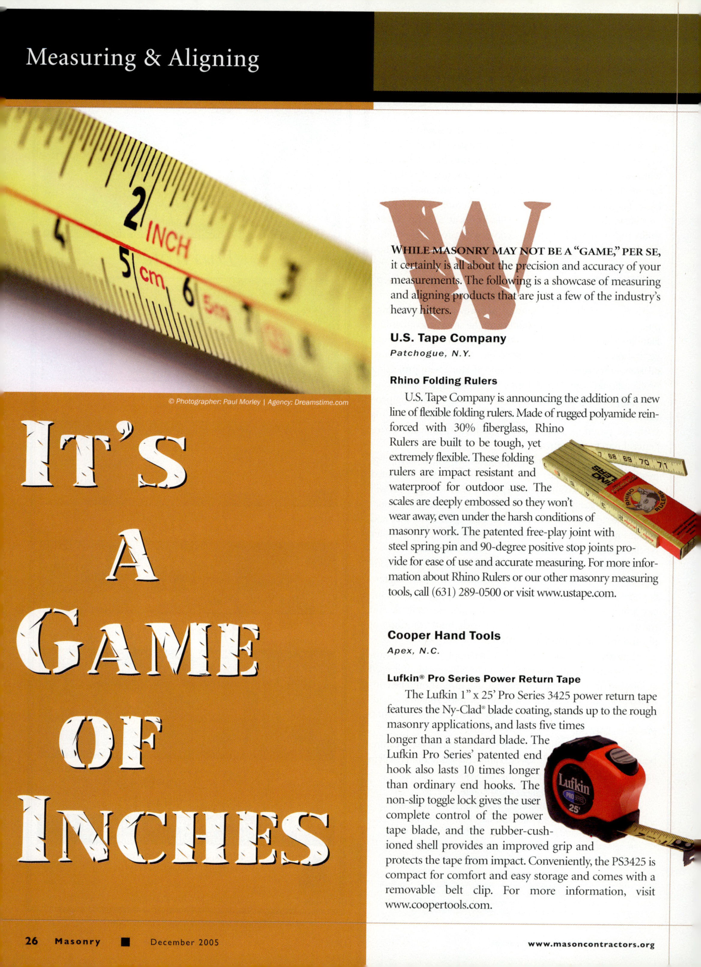 Masonry Magazine December 2005 Page. 28