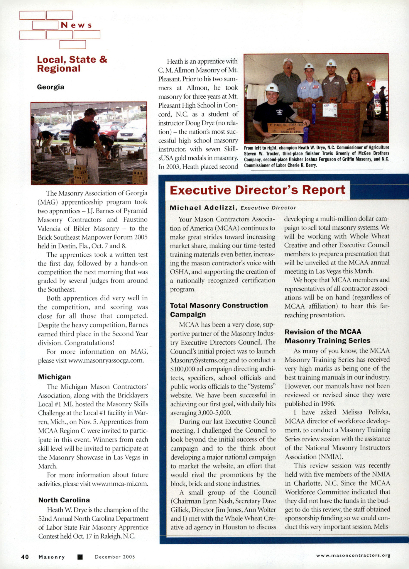Masonry Magazine December 2005 Page. 42