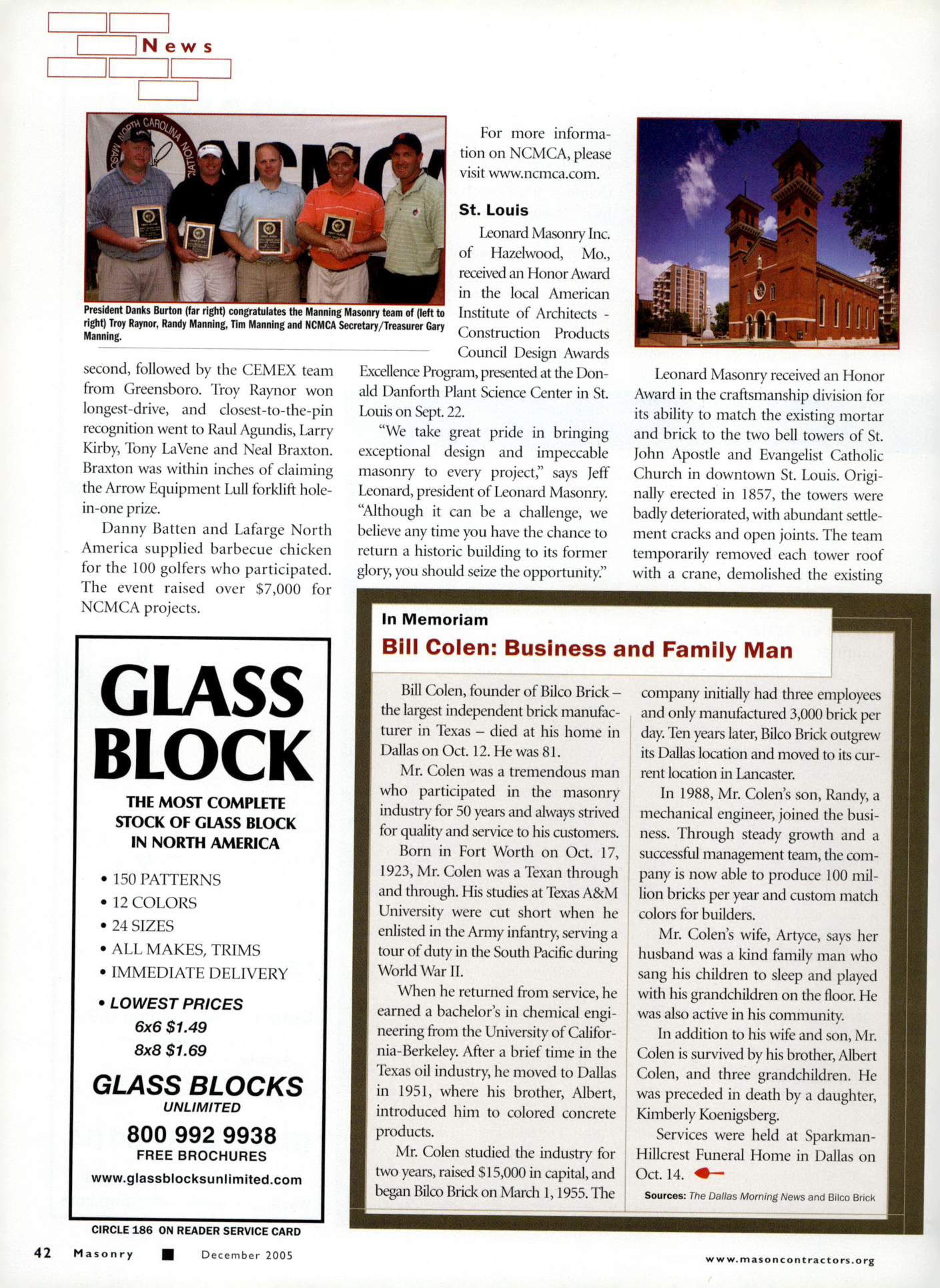 Masonry Magazine December 2005 Page. 44