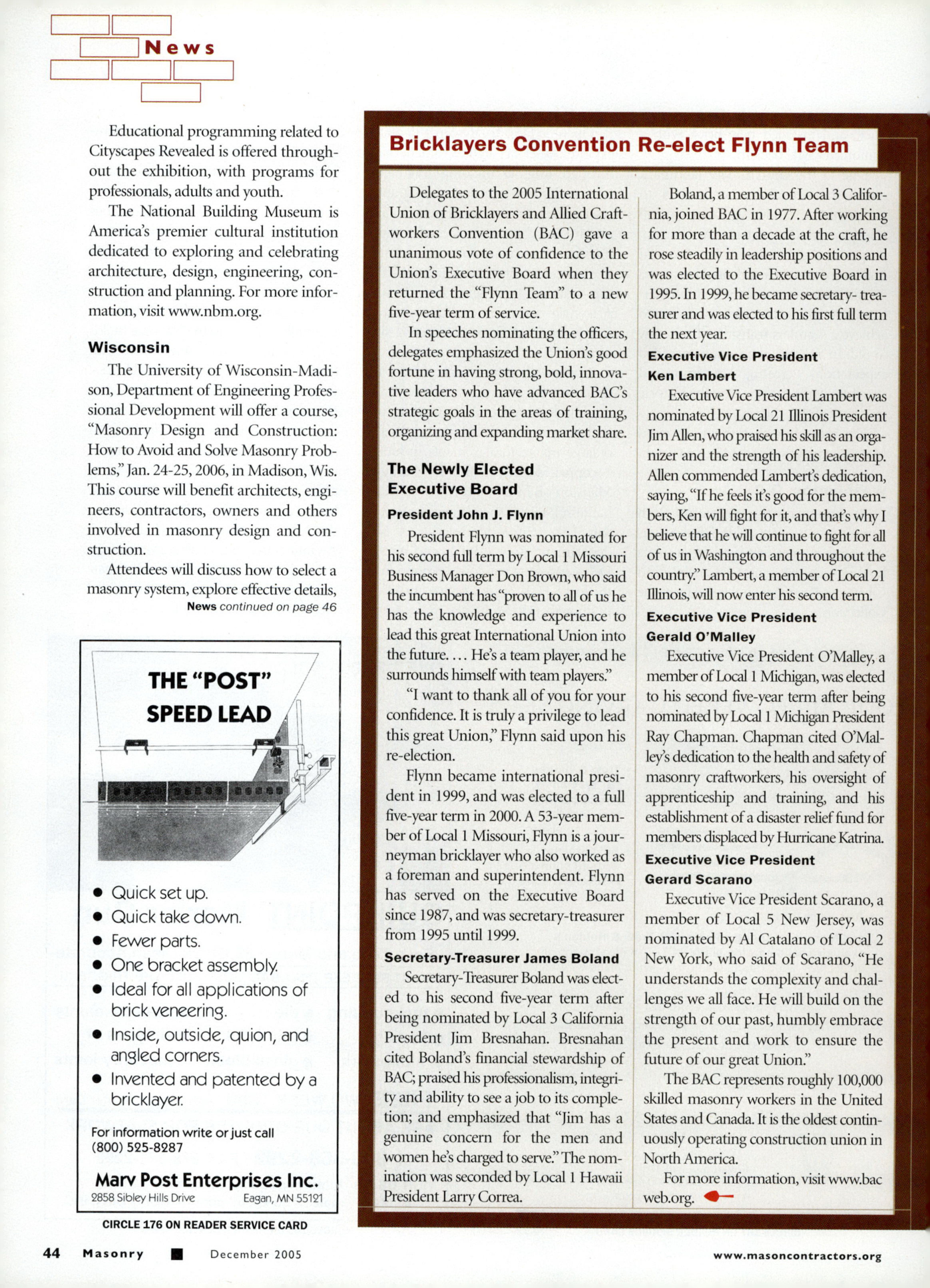 Masonry Magazine December 2005 Page. 46