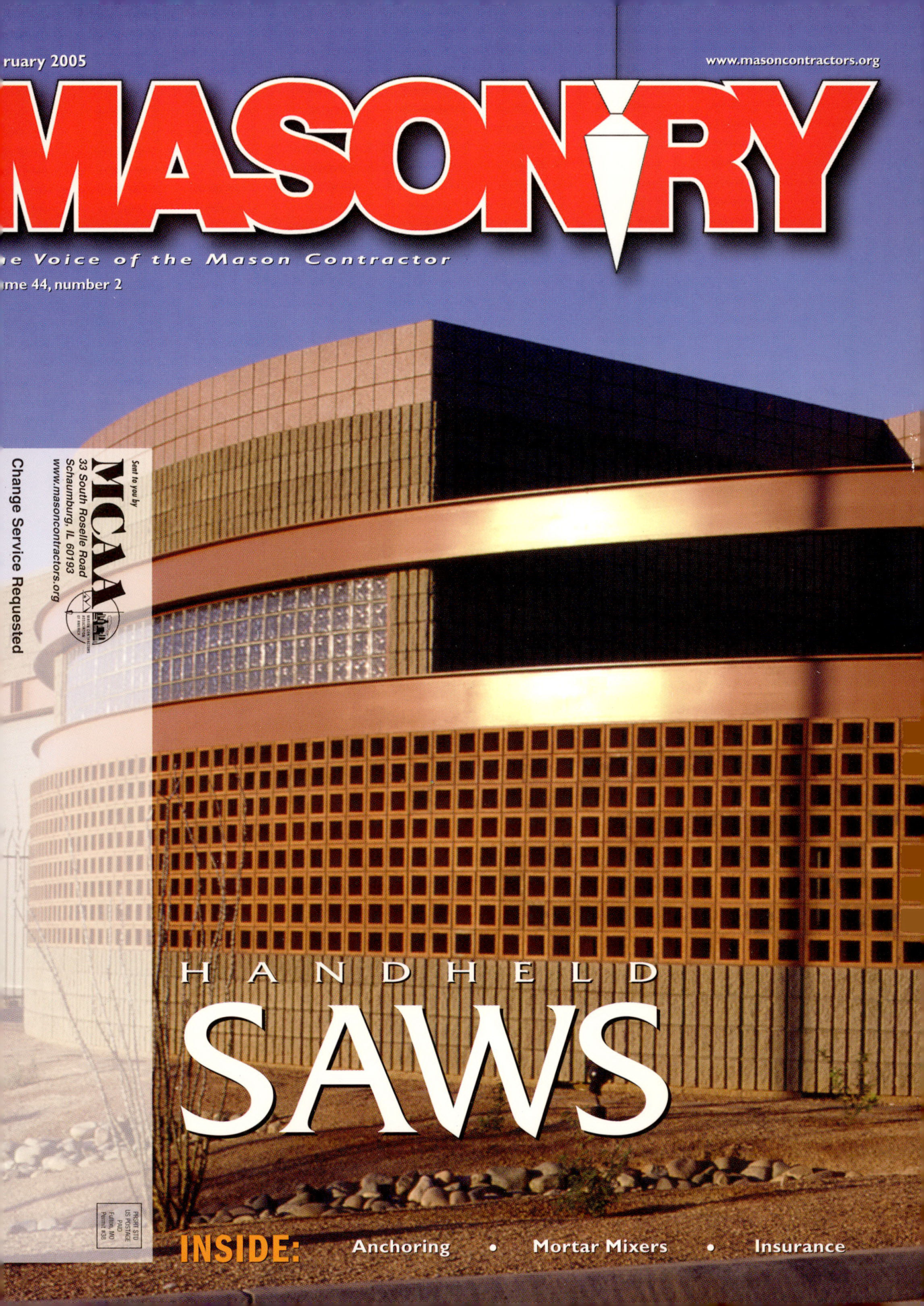 Masonry Magazine February 2005 Page. 1