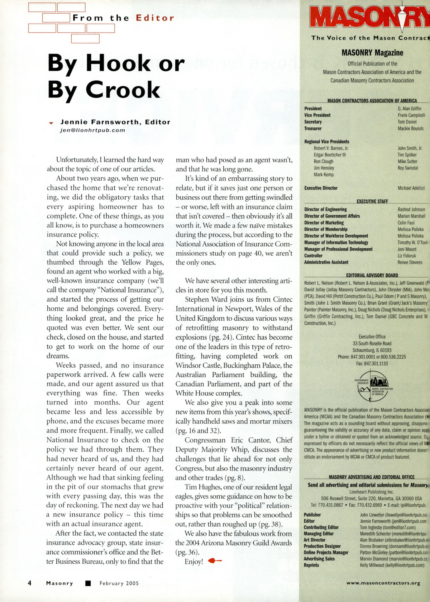 Masonry Magazine February 2005 Page. 6