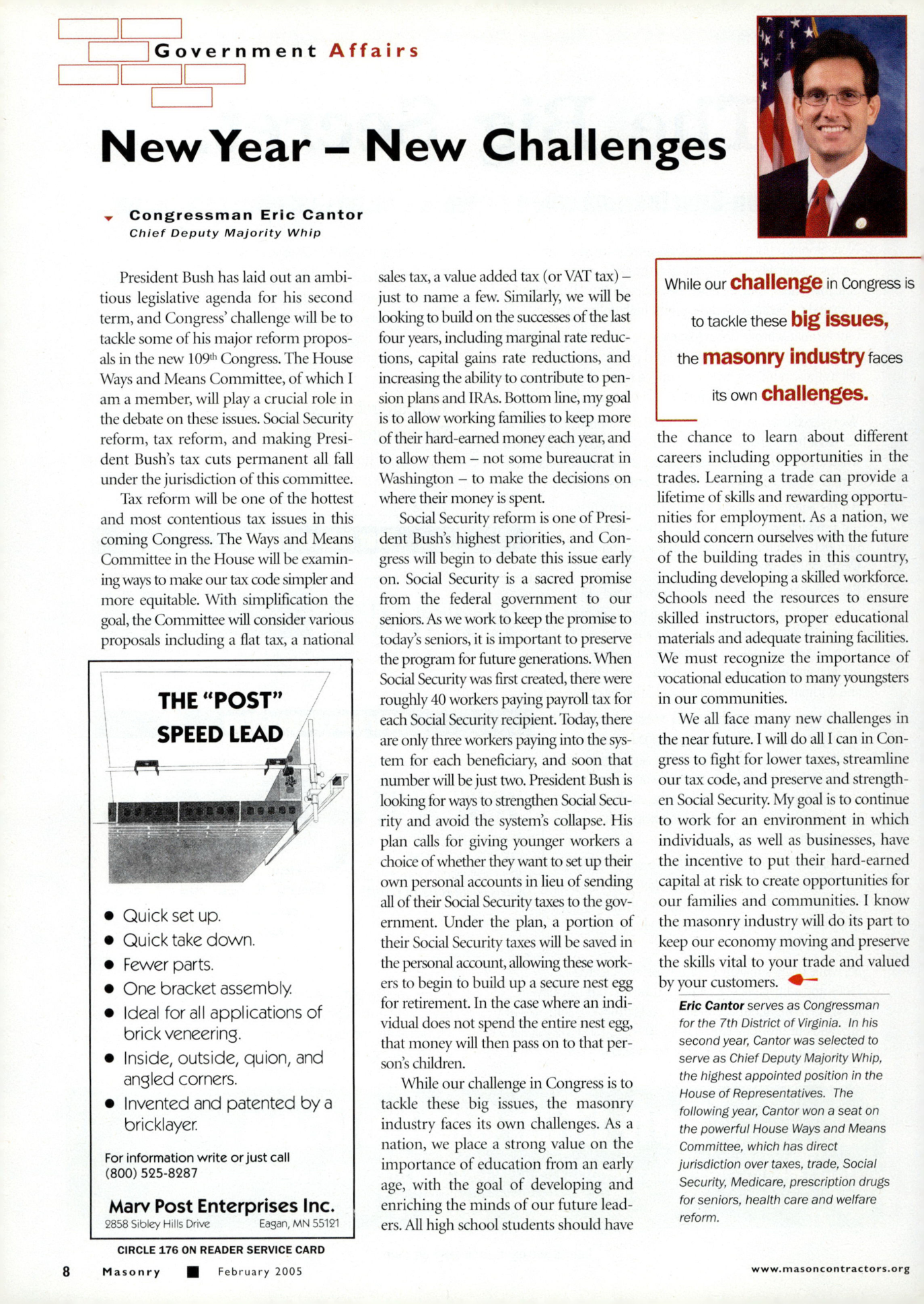 Masonry Magazine February 2005 Page. 10