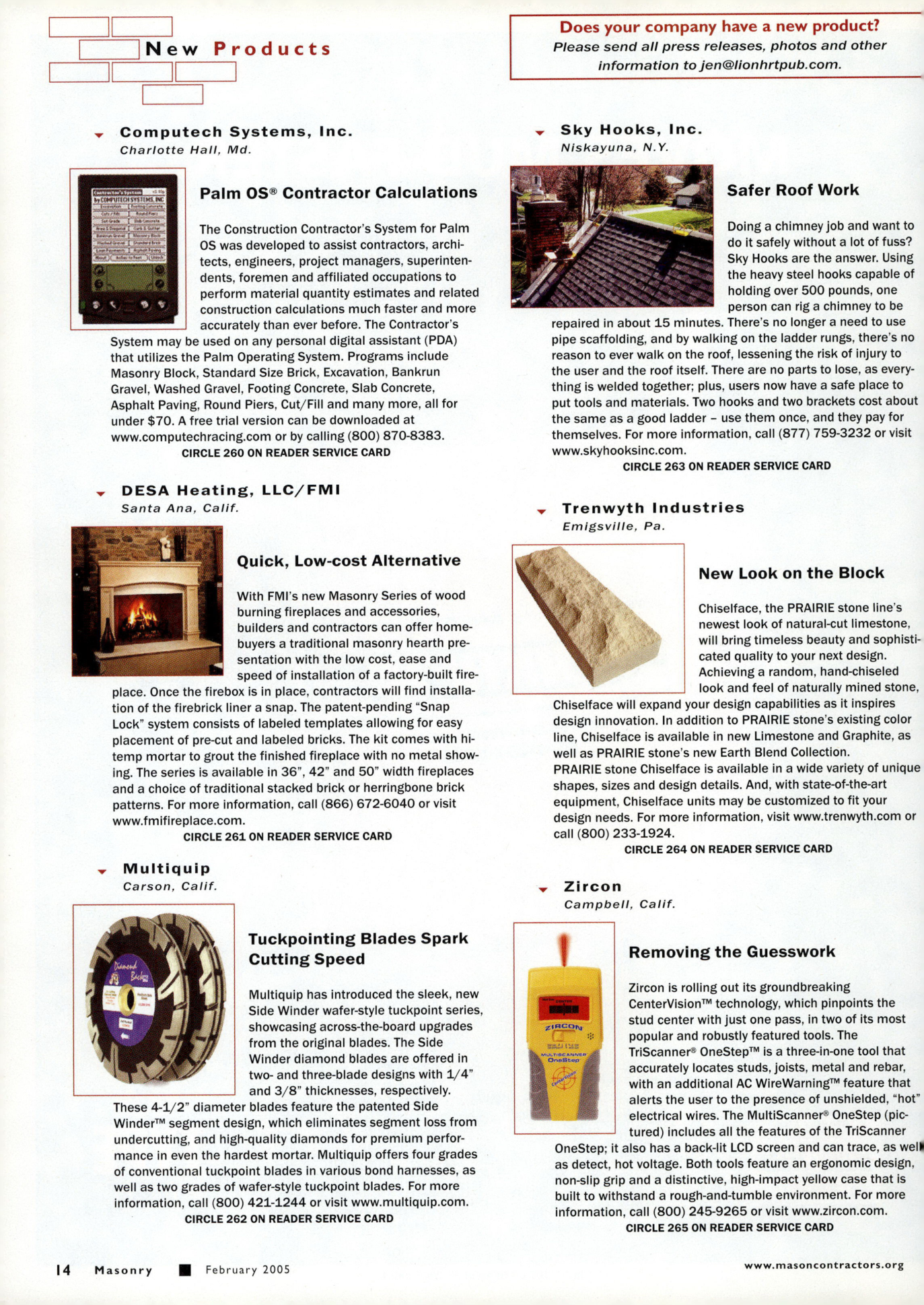 Masonry Magazine February 2005 Page. 16