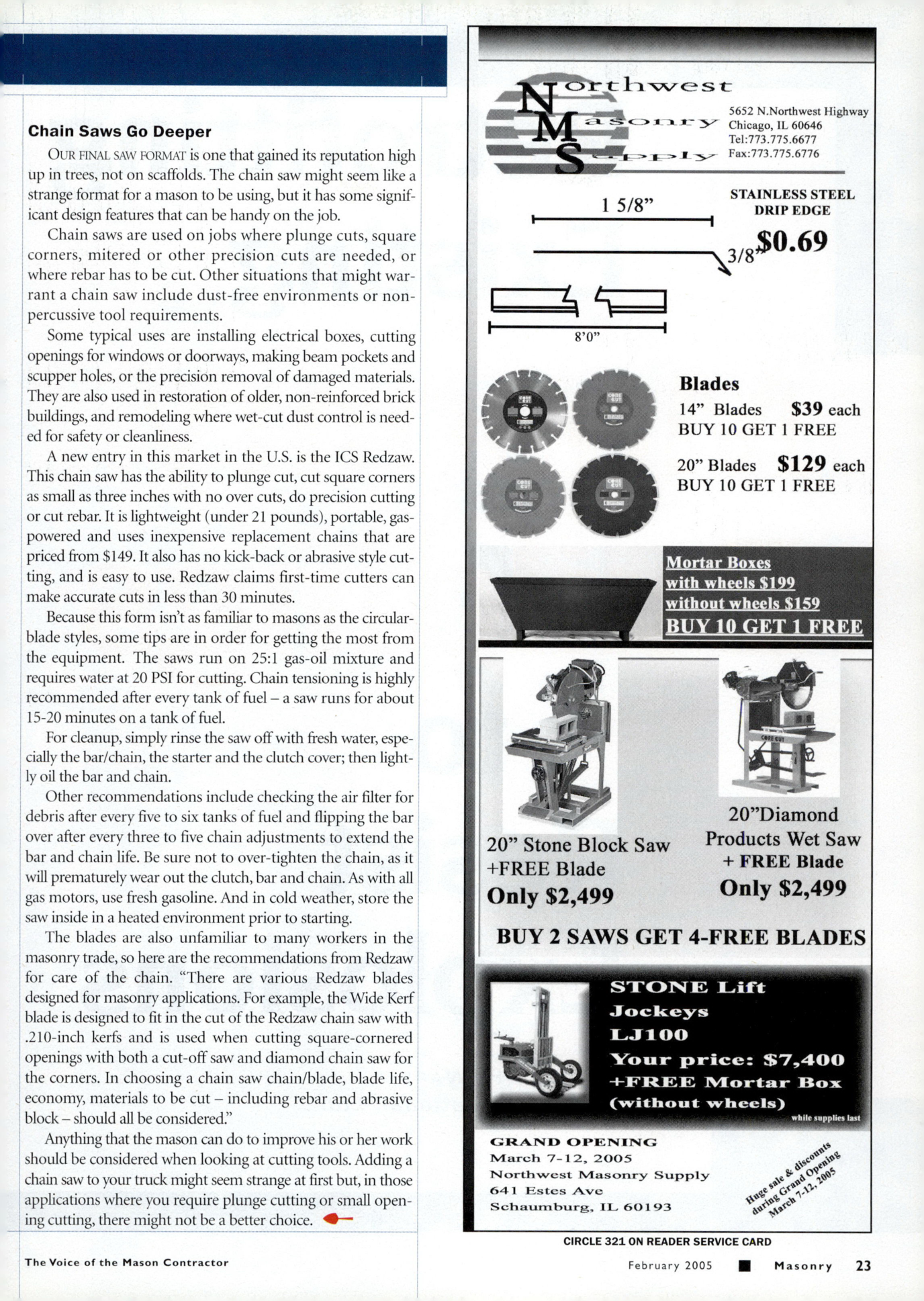 Masonry Magazine February 2005 Page. 25