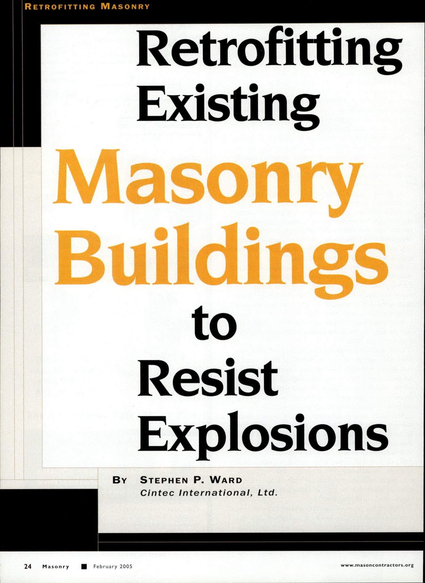 Masonry Magazine February 2005 Page. 26