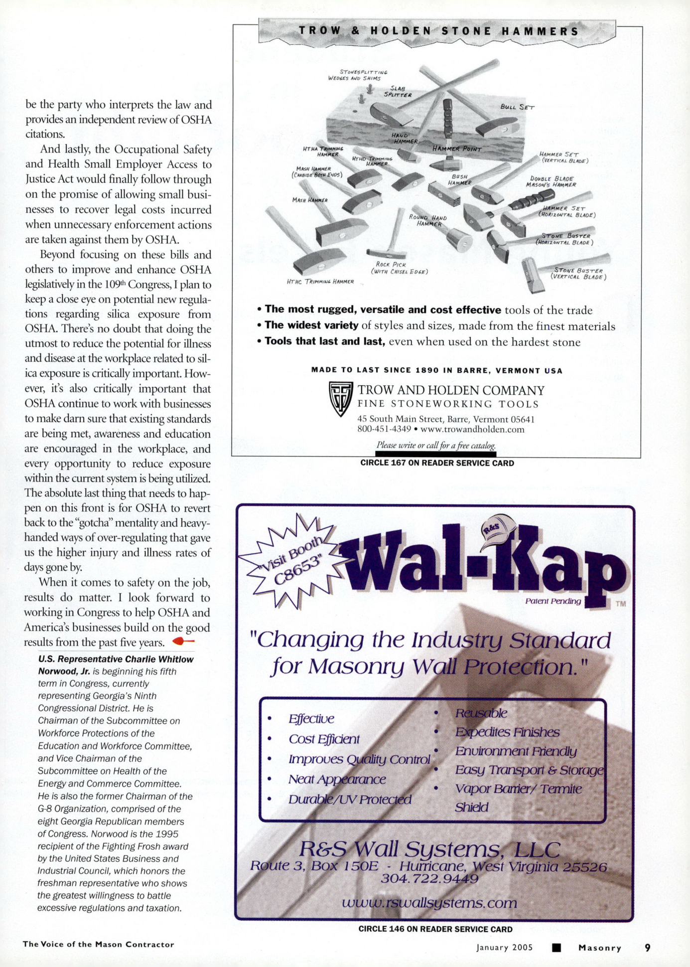 Masonry Magazine January 2005 Page. 11