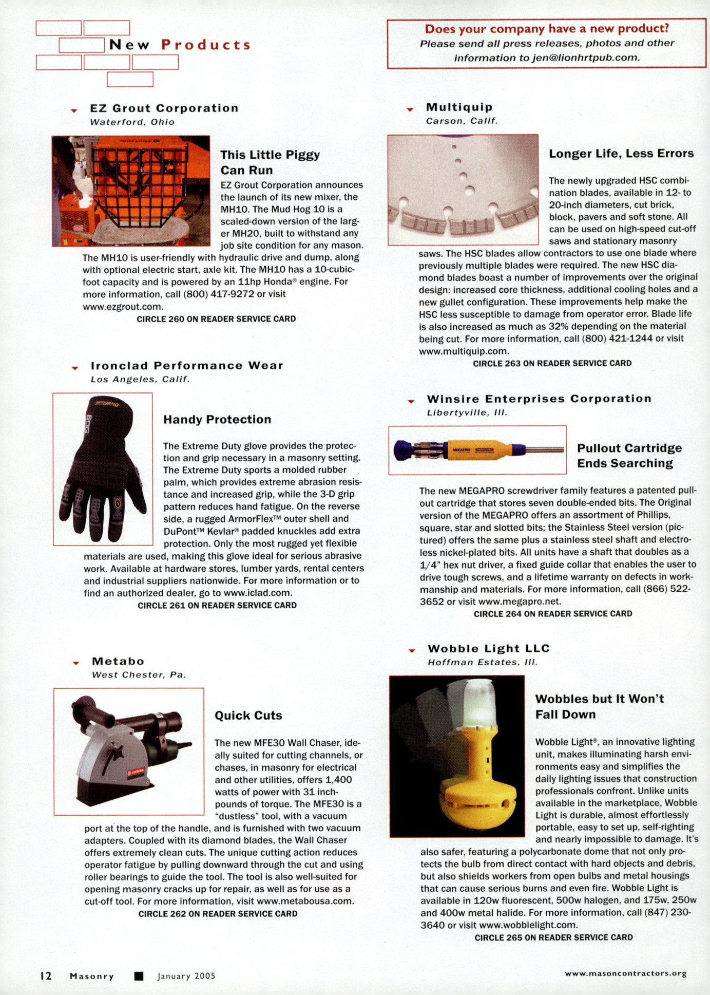 Masonry Magazine January 2005 Page. 14