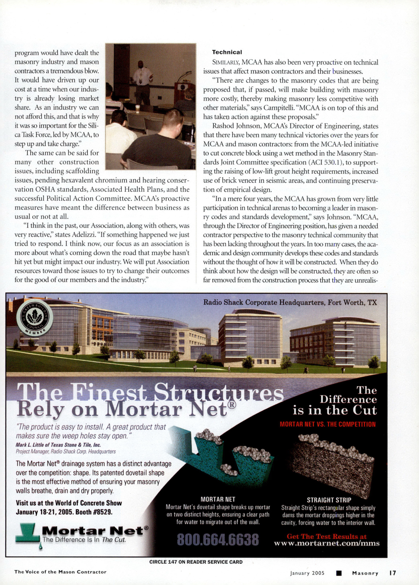 Masonry Magazine January 2005 Page. 19