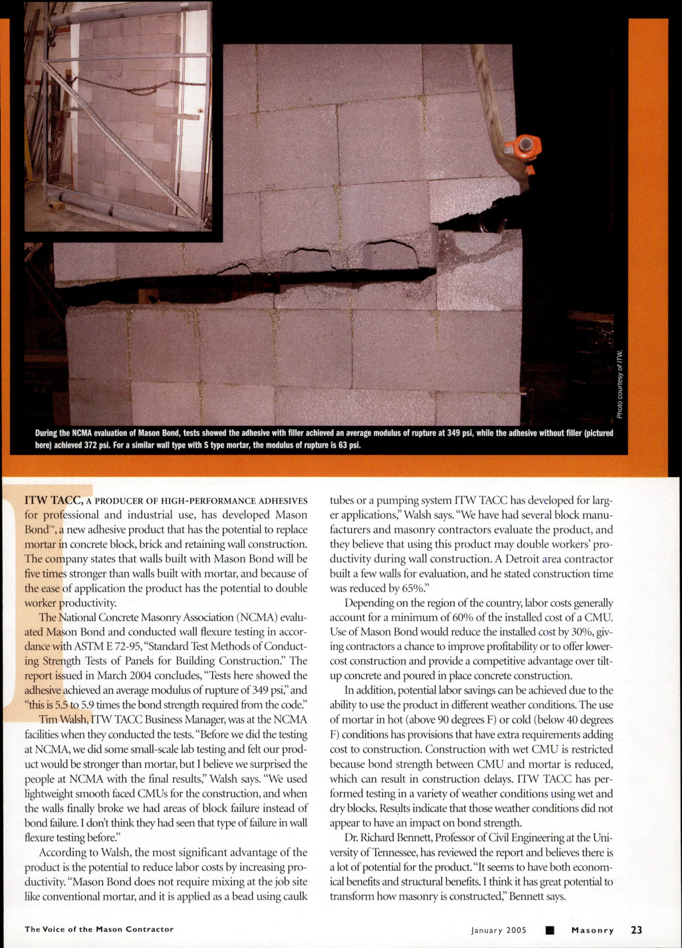 Masonry Magazine January 2005 Page. 25