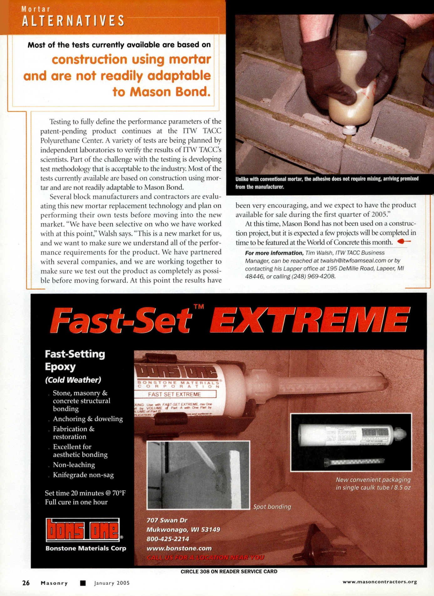 Masonry Magazine January 2005 Page. 28