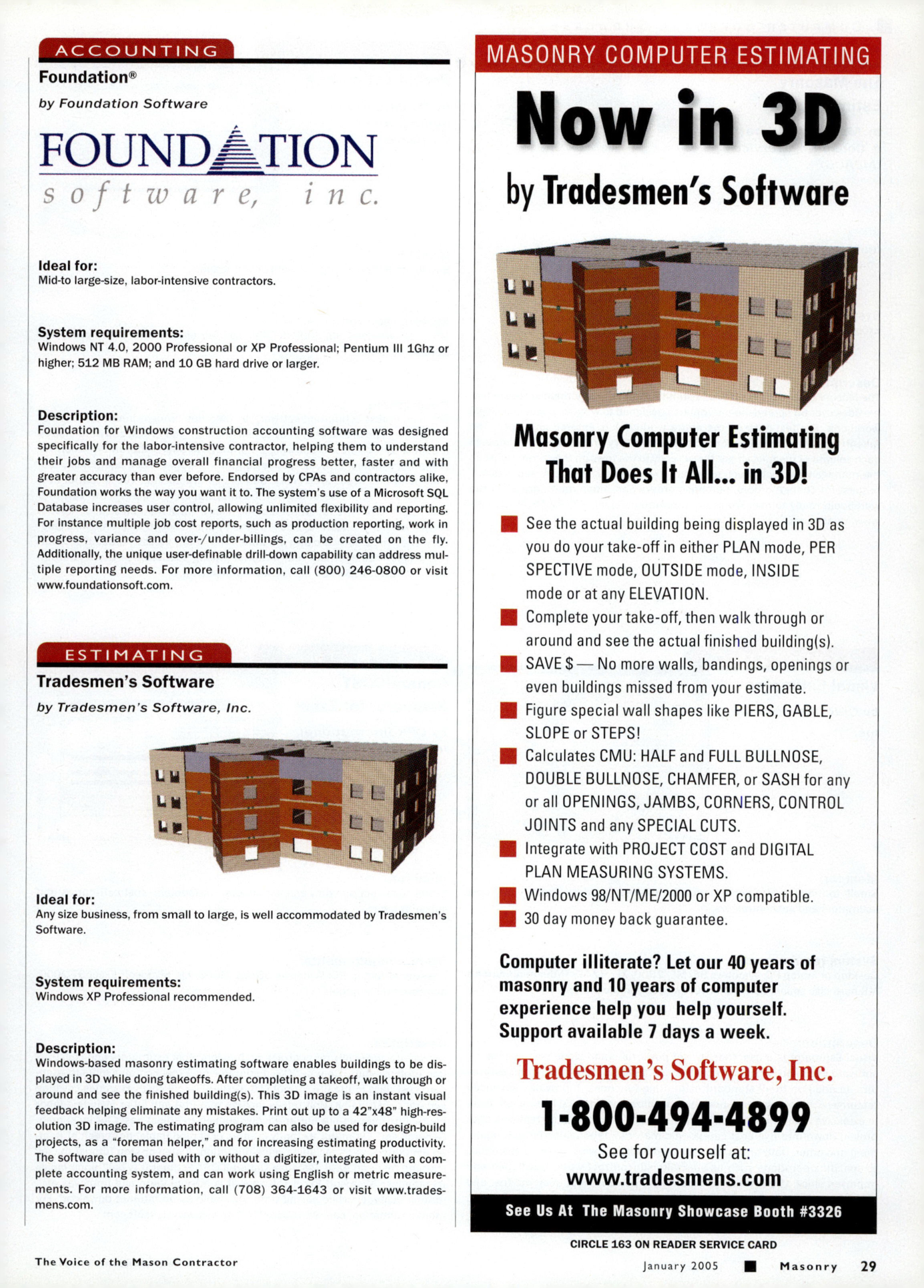 Masonry Magazine January 2005 Page. 31