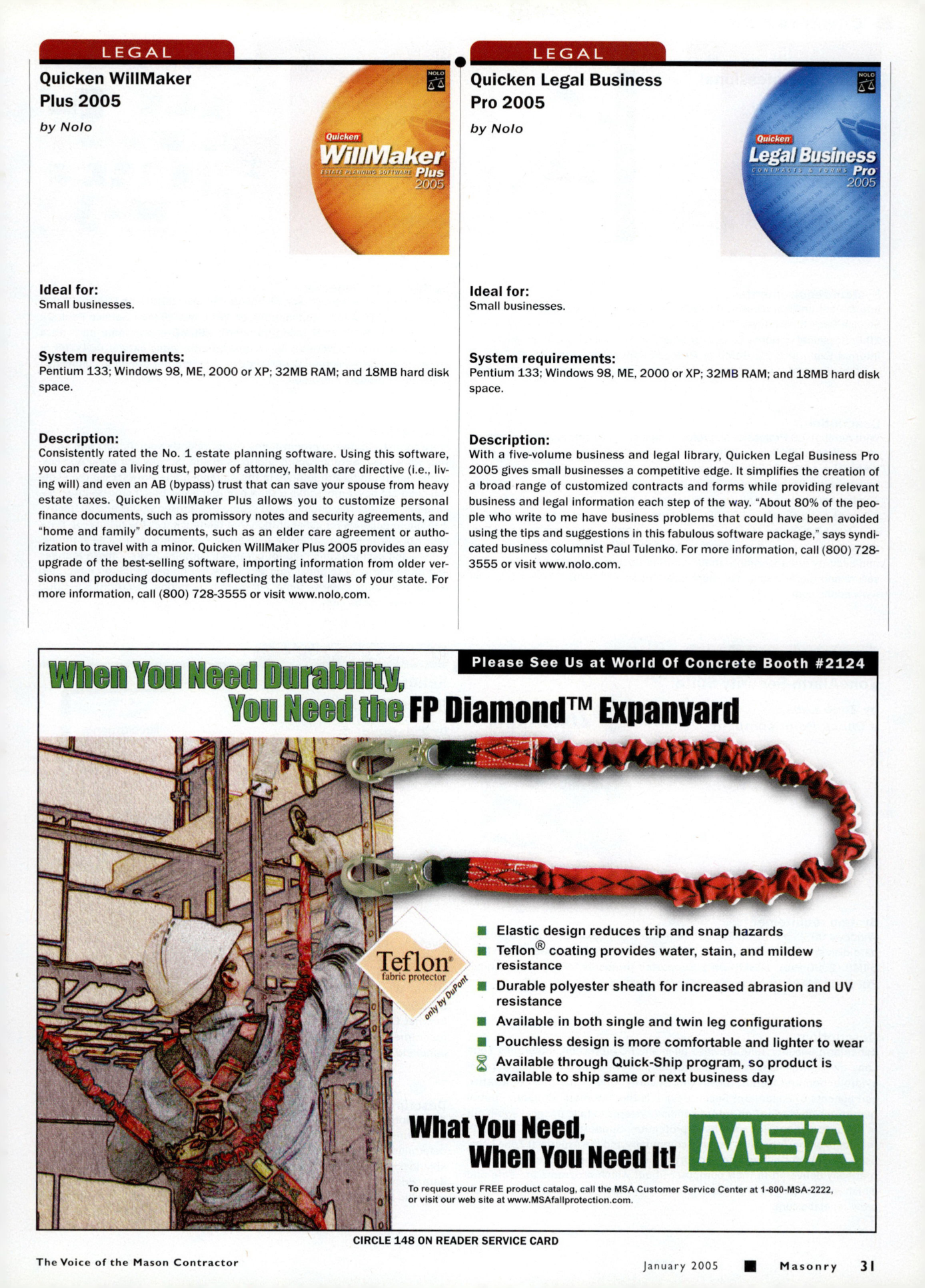Masonry Magazine January 2005 Page. 33