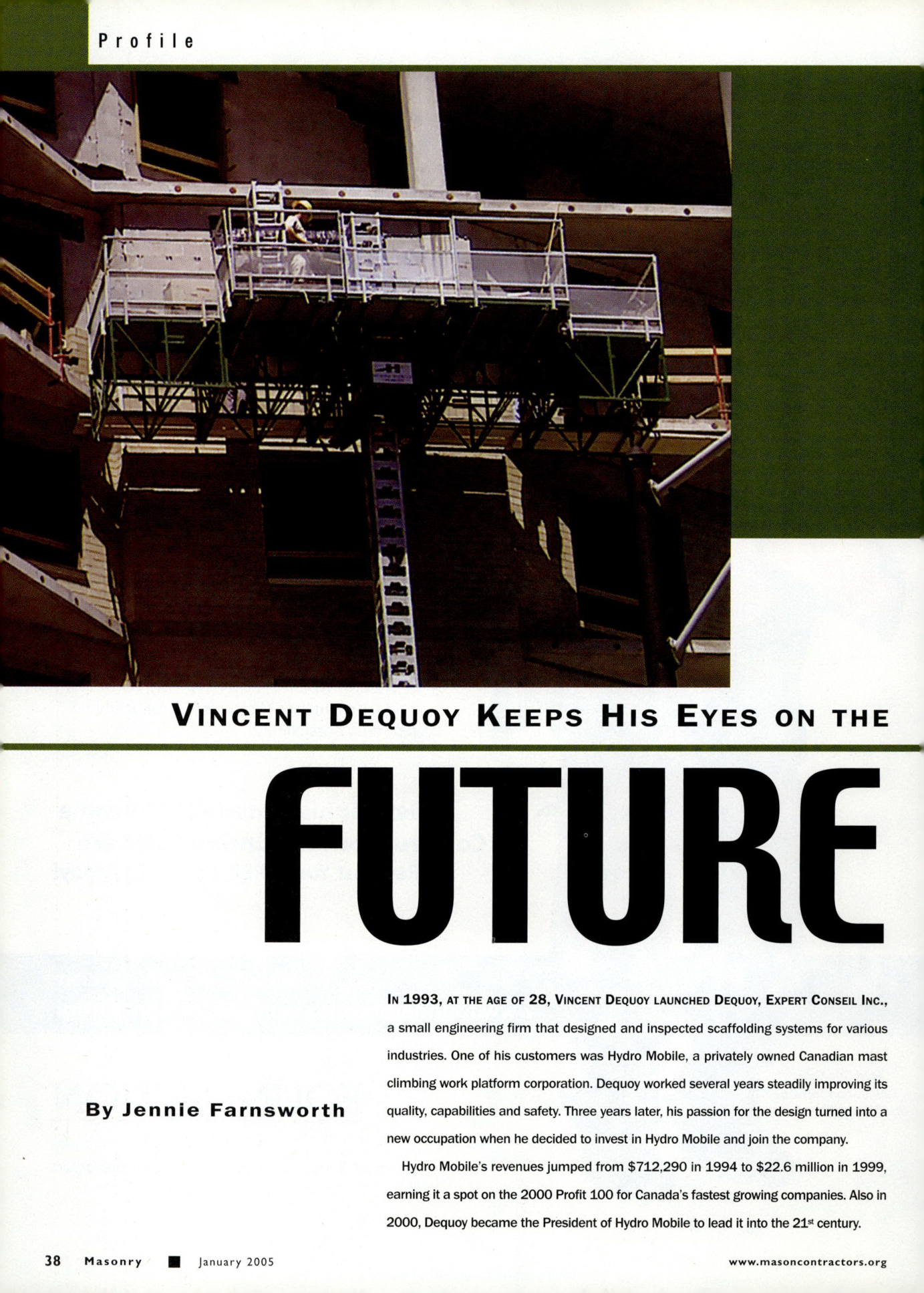 Masonry Magazine January 2005 Page. 40