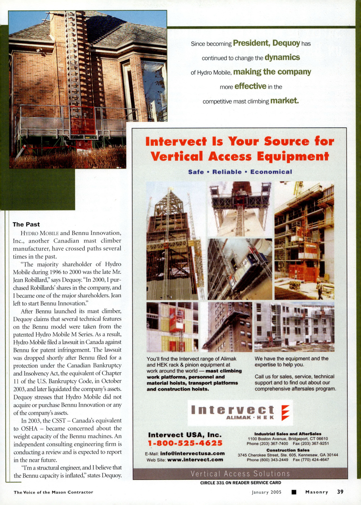 Masonry Magazine January 2005 Page. 41